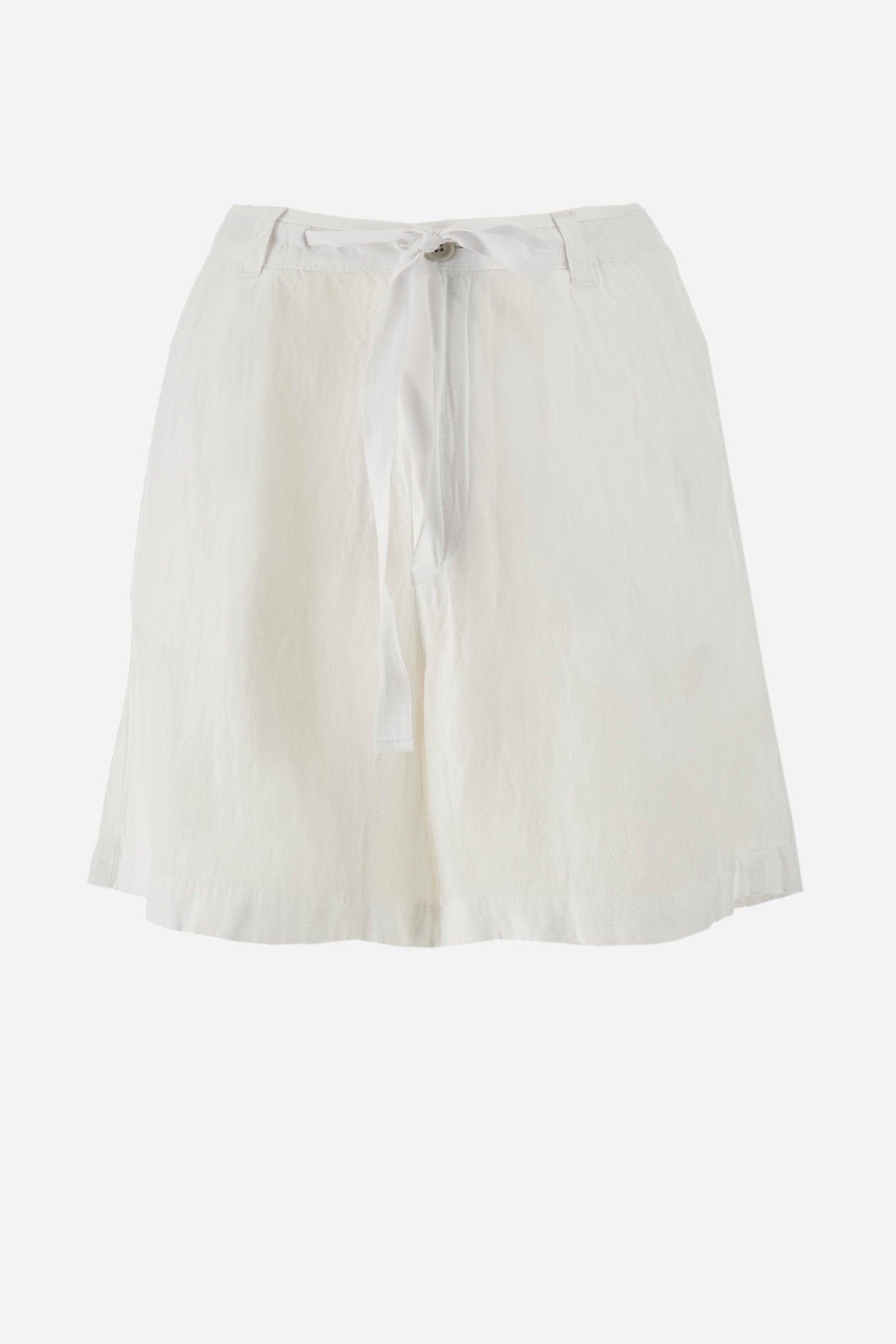 Regular-fit Bermuda shorts in a linen blend - Yasmean