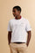 Men’s short-sleeve heavy cotton jersey T-shirt with a wide, boxy contemporary fit. Elegant graphics dedicated to the essence of the Polo Club. - Optic White                                                                                                                                                                                                                                                                                                                                                                    
