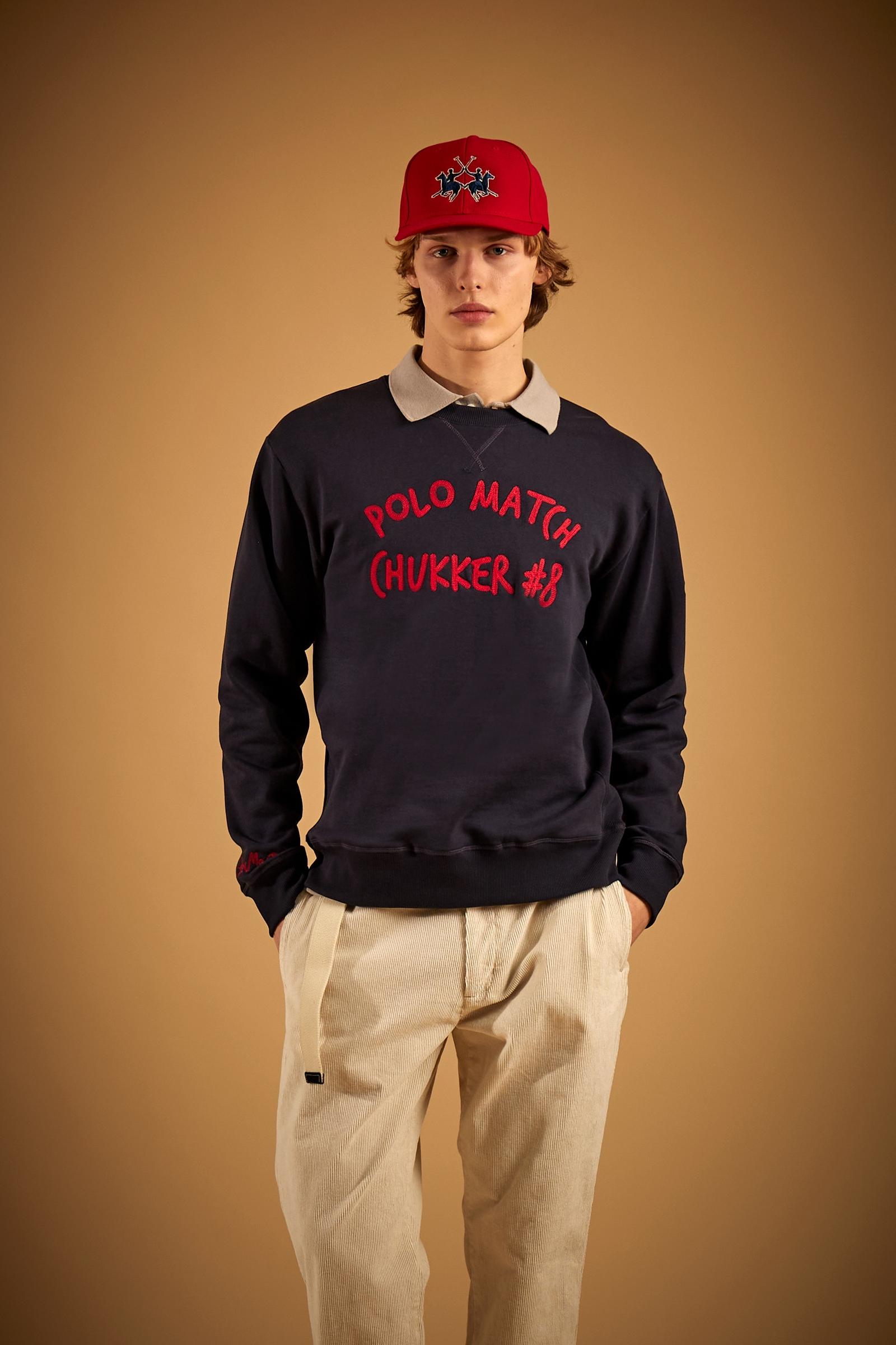 Men's crewneck sweatshirt in brushed cotton Chukker - Devesh