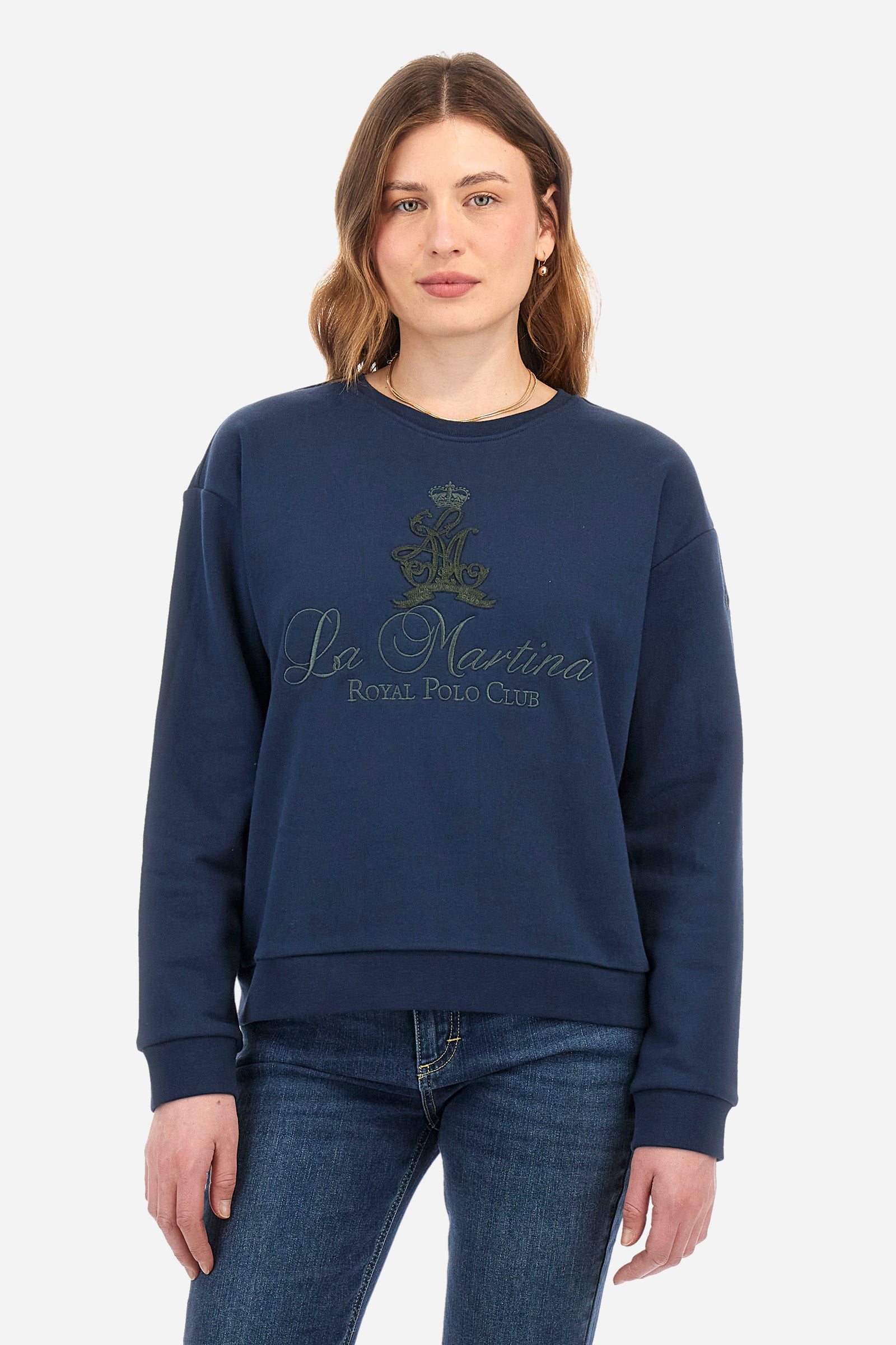 Sweatshirt aus Baumwolle, Regular Fit – Zelie