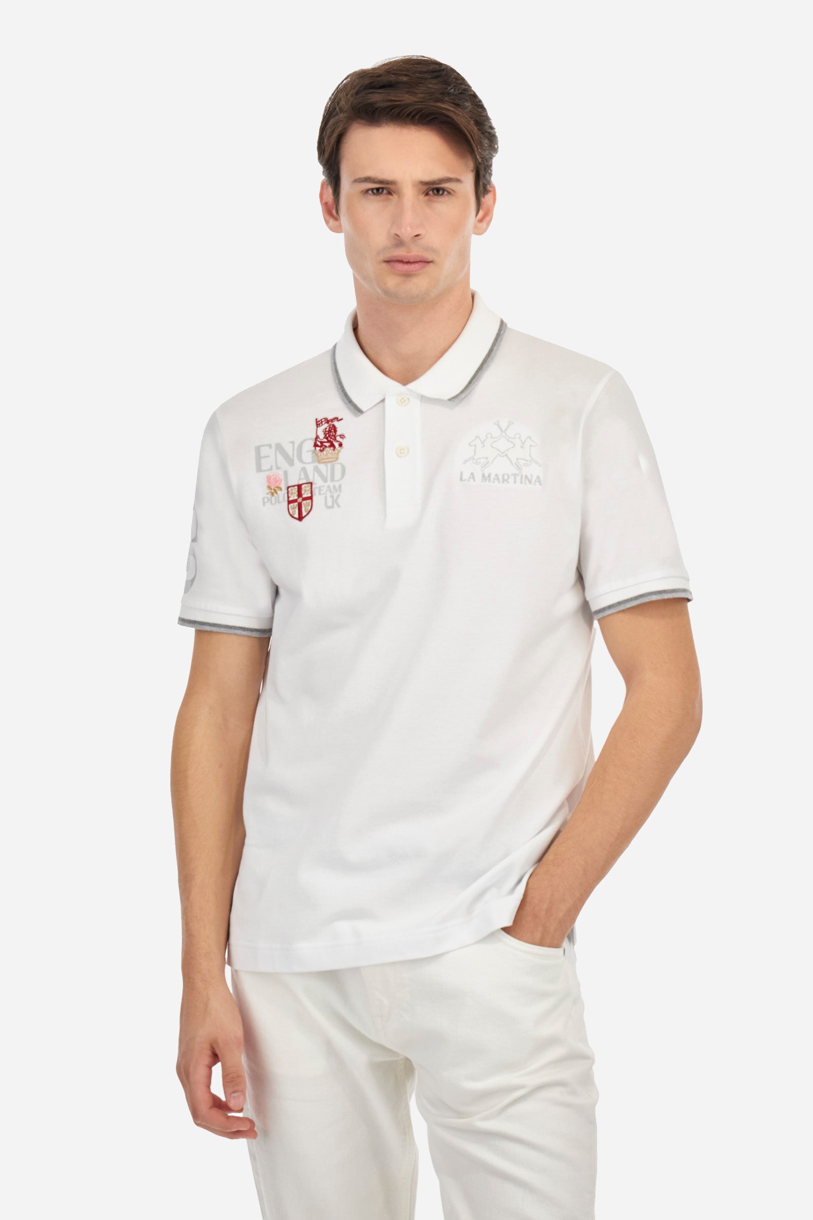 Regular-Fit-Poloshirt aus Baumwoll-Piqué - Arminio