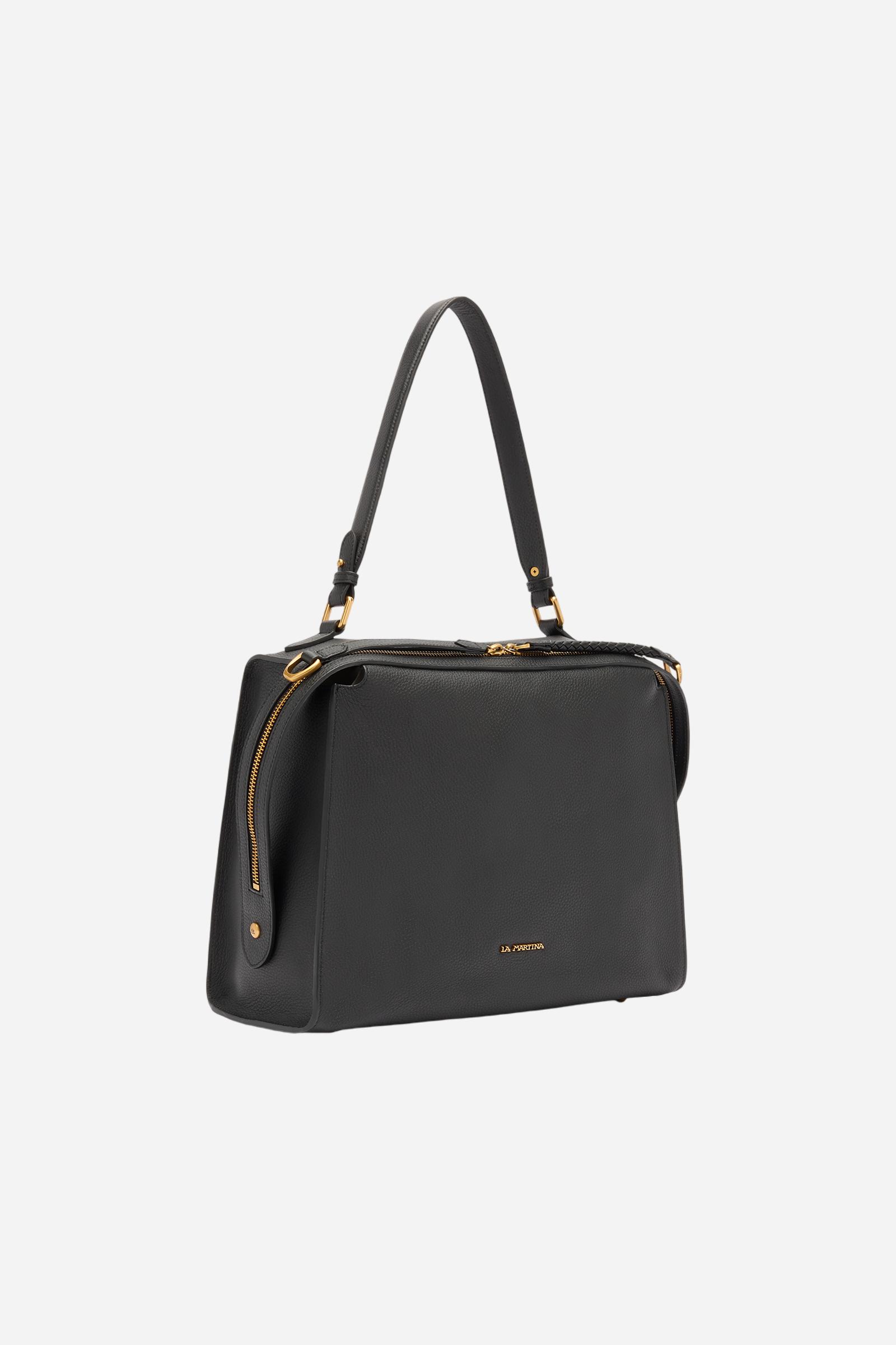 Large full-grain leather shoulder bag for women – Shoulder