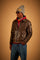 Men's leather bomber jacket in Aviator style - Darrel