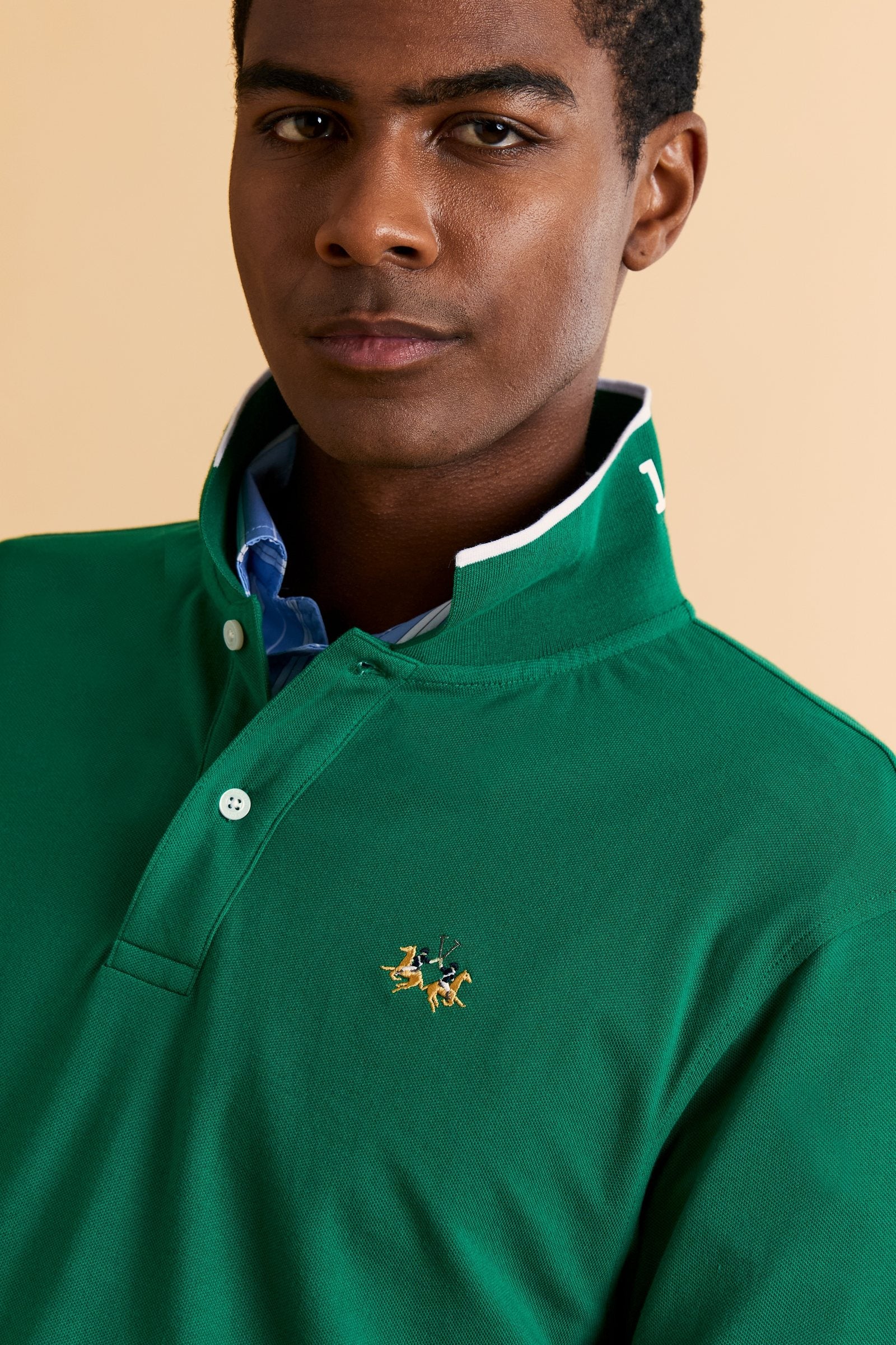 Men’s regular fit stretch piqué polo shirt Essential – Russell