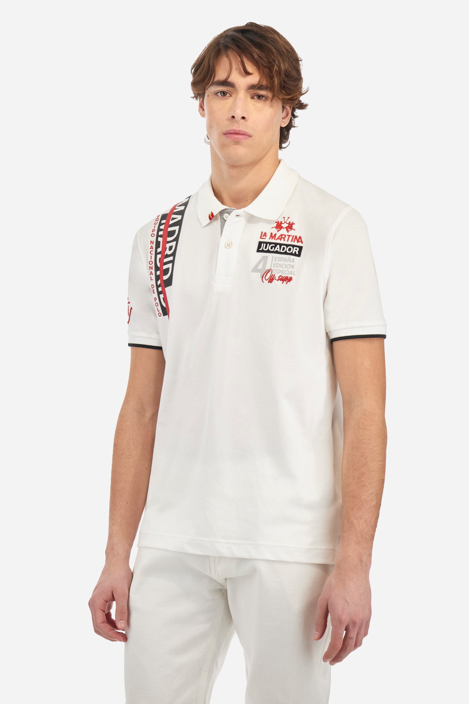 Polo in cotone piquet stretch regular fit - Aguirre