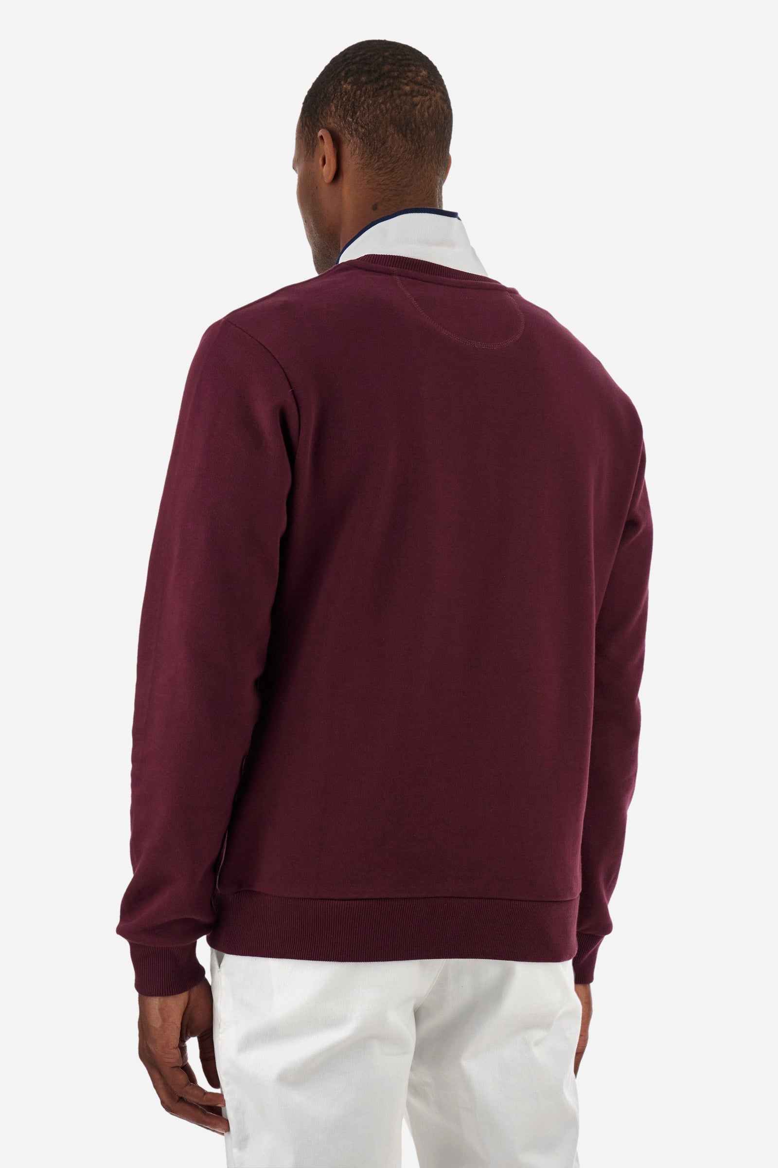 Regular fit cotton sweatshirt - Zahour