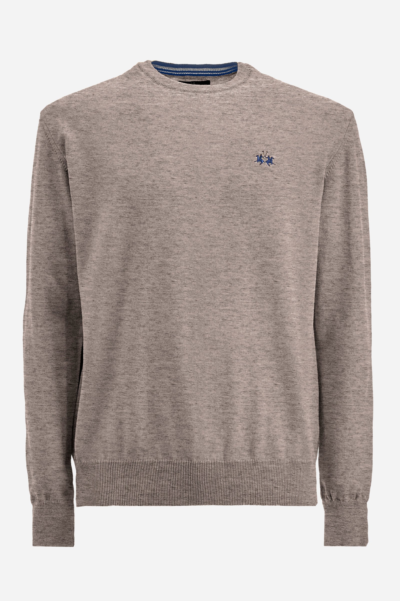 Regular fit pullover in cotton and wool - Zayden