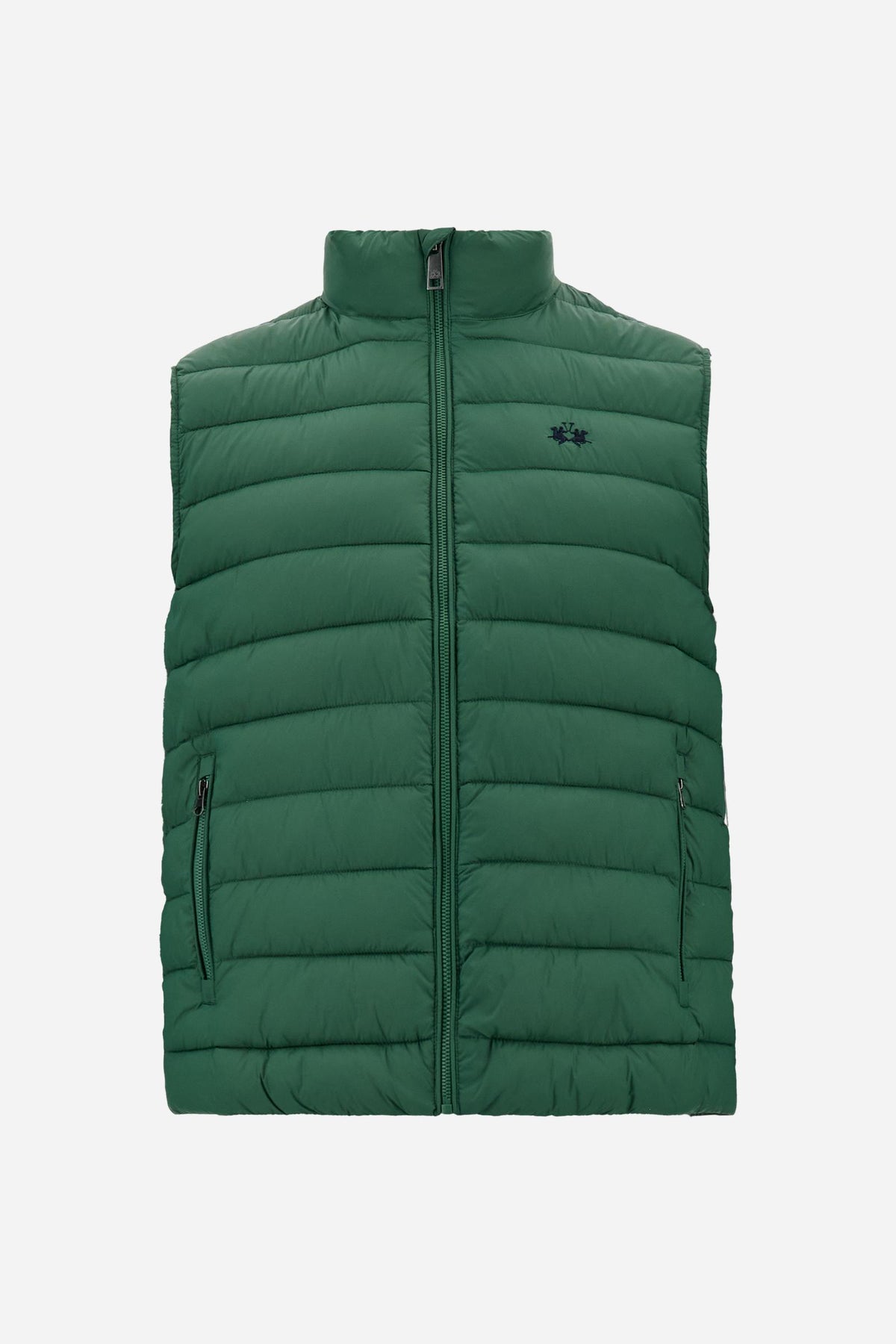 Men's sleeveless nylon down jacket with small logo - Damir
