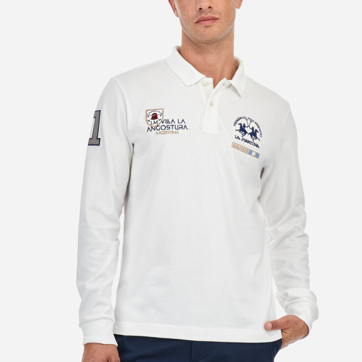 Camisa Polo La Martina Regular Fit Windy Hombre Gris En La