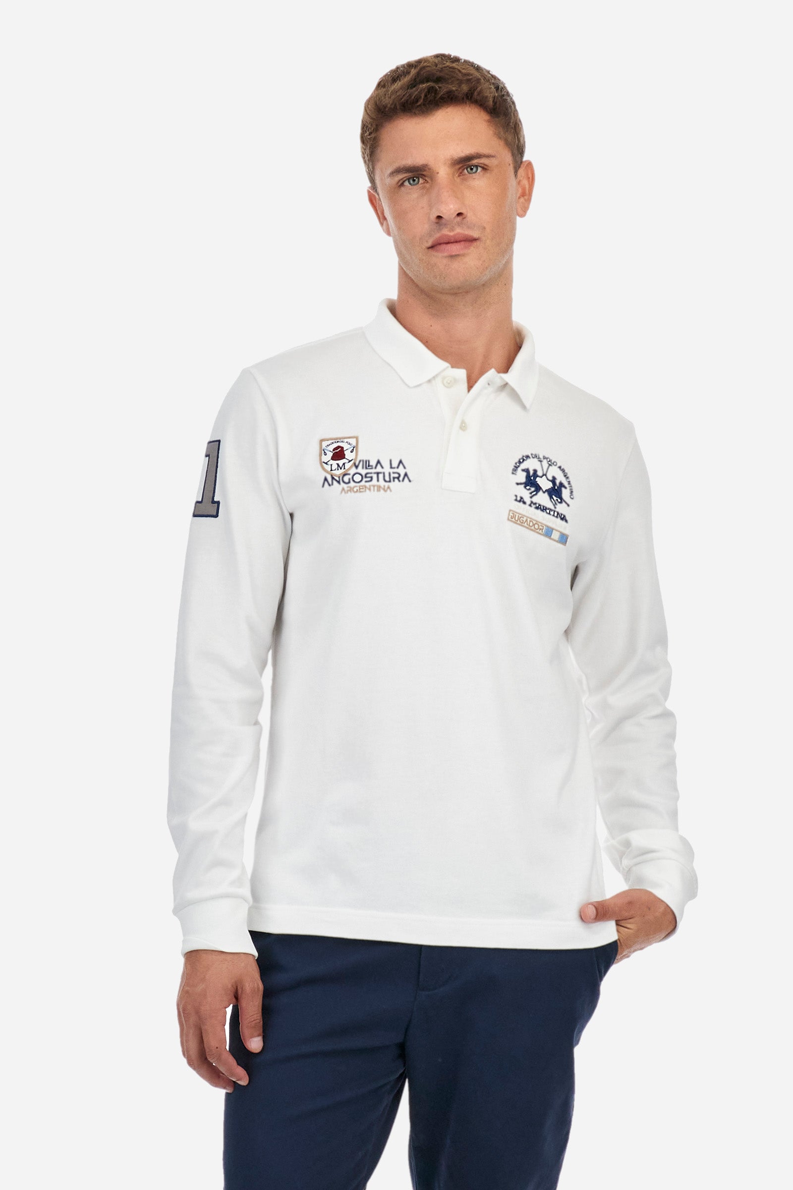 Regular-fit polo in cotton - Ziazan