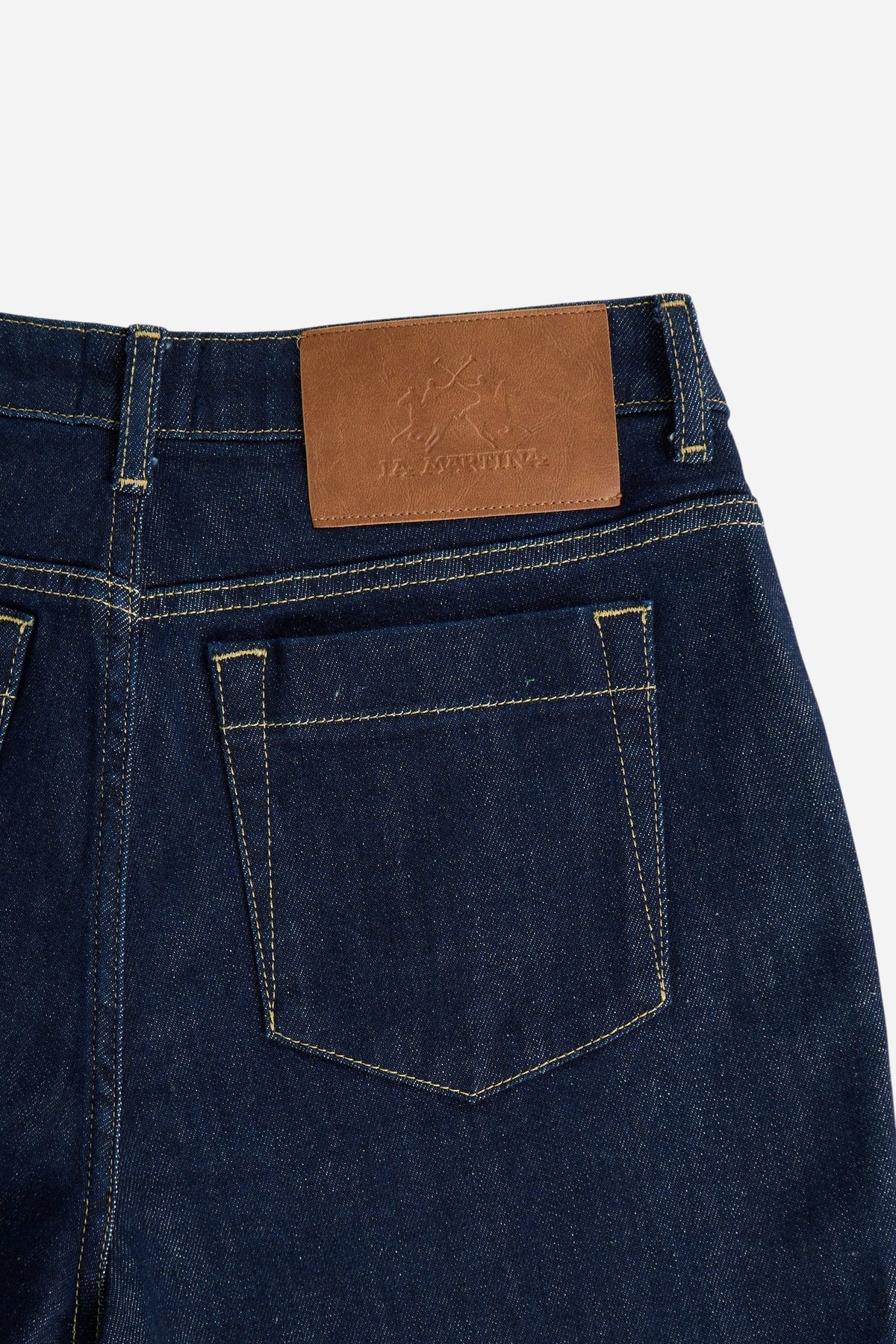 Jeans Damen aus Baumwolle in extra dunklem Denim - Elena