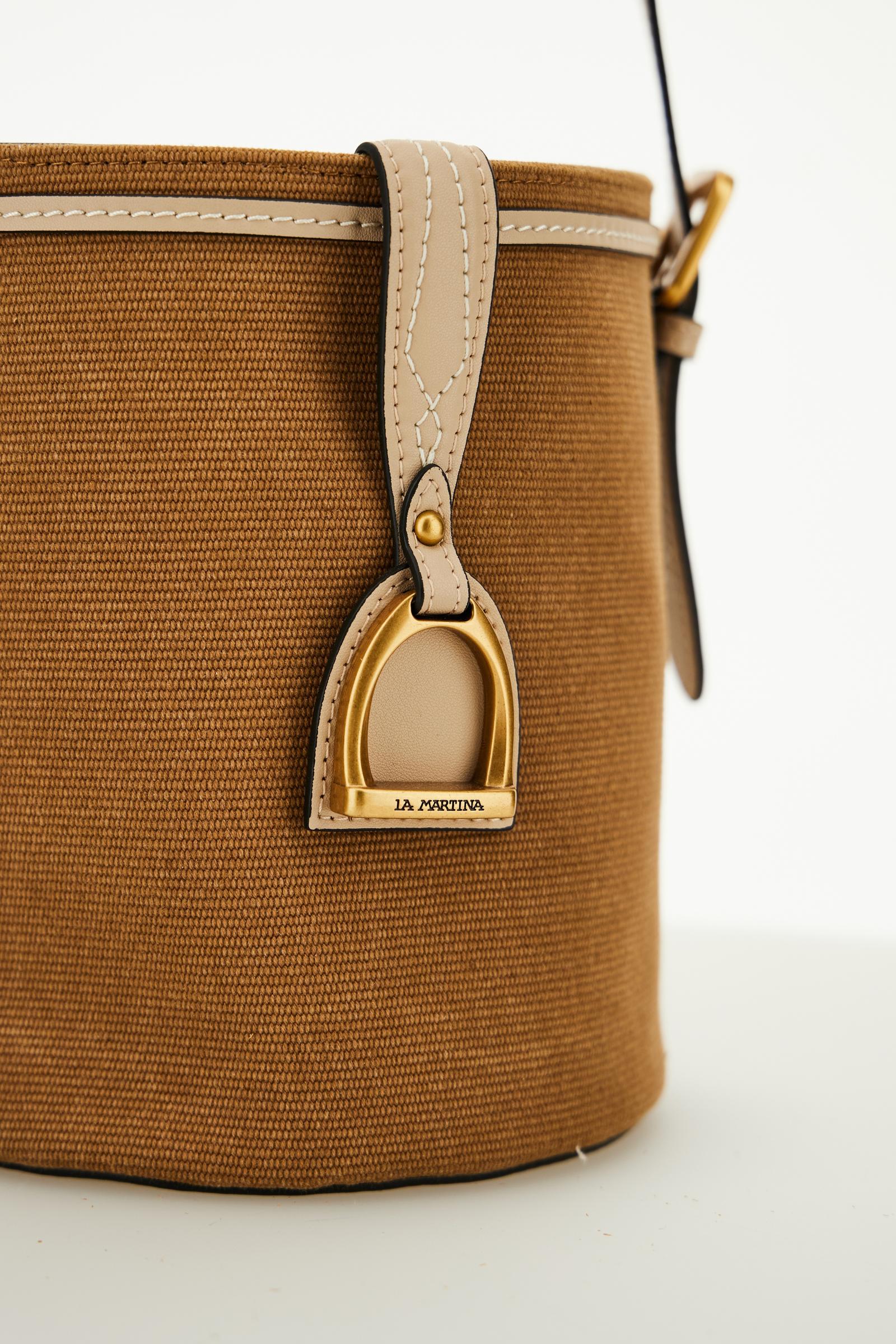 Washed canvas bucket bag – Small Bucket