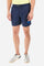 Single-colour men's swimming shorts, made of synthetic fabric. Featuring a drawstring and tie with "La Martina" lettering. Double welt pocket on the front. Closed pocket on the back. Mesh lining. Large logo embroidered on the front. The fit is regular. The model wears a size L. - Navy