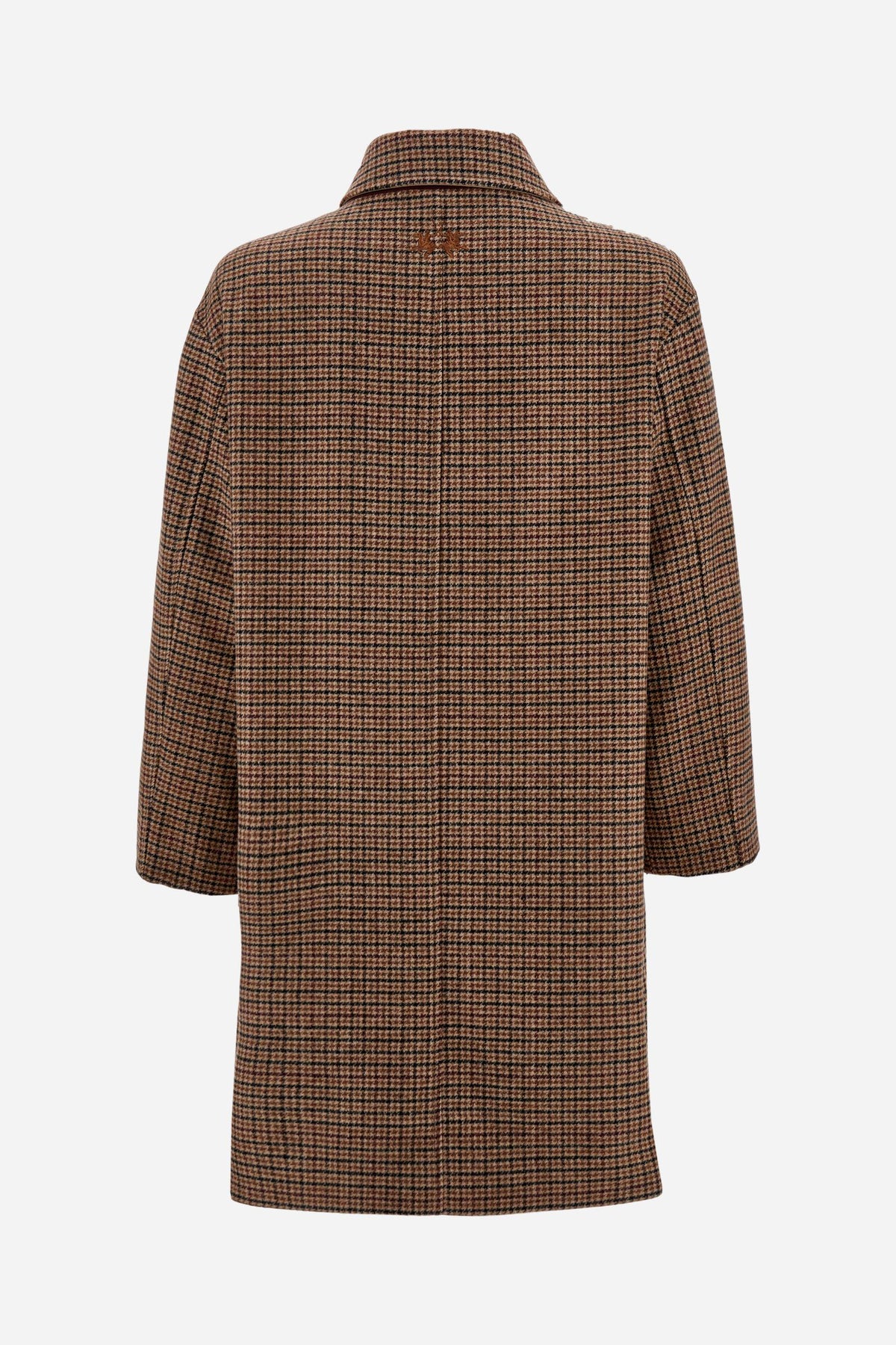 Women's wool blend houndstooth coat - Dulce