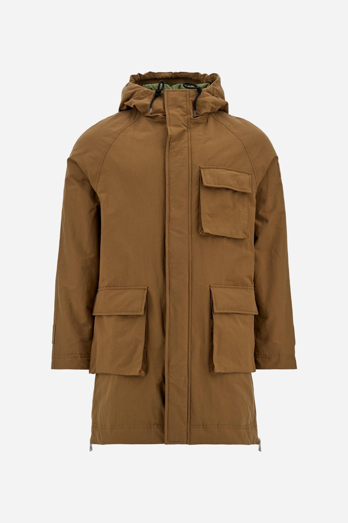 Men's padded parka in waxed canvas - Dom