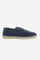 Men’s espadrille loafers made from soft unlined suede, designed to offer lightness and comfort in warmer seasons. A versatile shoe, ideal from the seaside to the city, combining natural materials with refined construction. The design stands out for its front lace fastening with suede lace and iconic hand-stitched detailing, expressing craftsmanship. The burned horse logo on the side adds a distinctive touch. The braided rope sole with rubber outsole completes the model, ensuring flexibility, durability, and