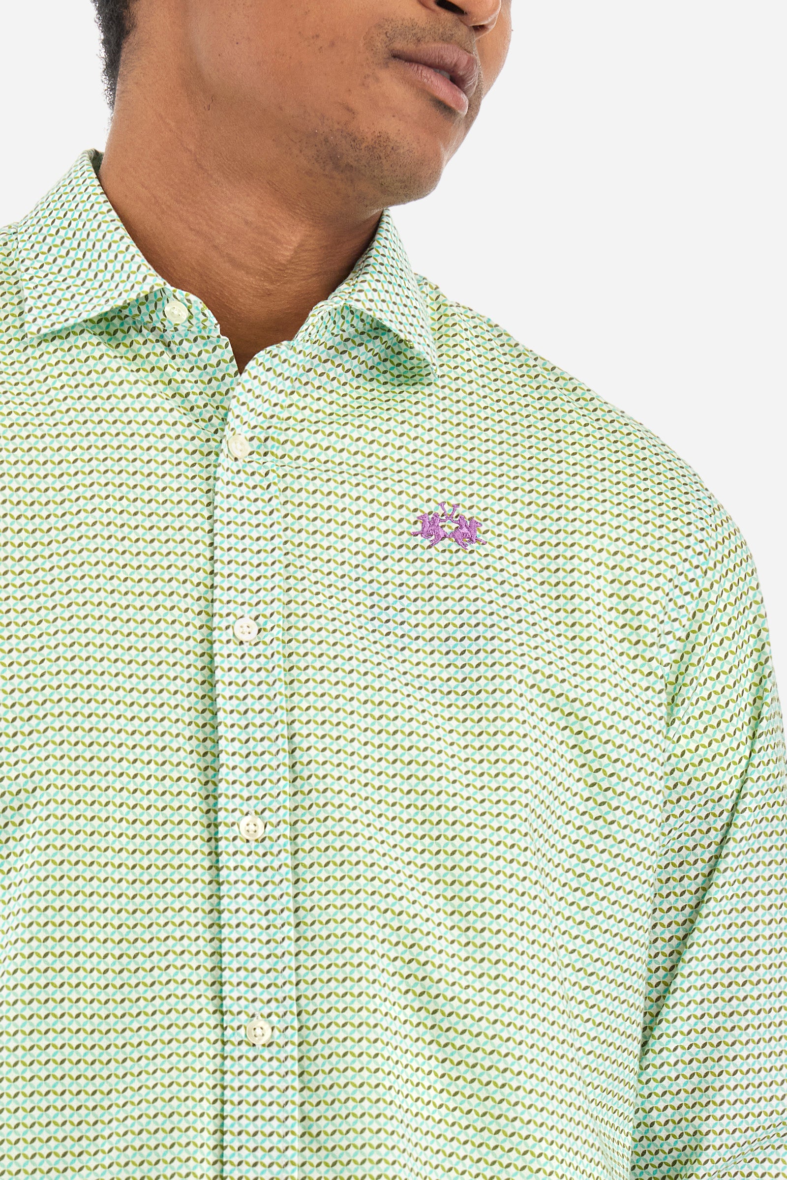 Chemise à motif géométrique en coton - Innocent