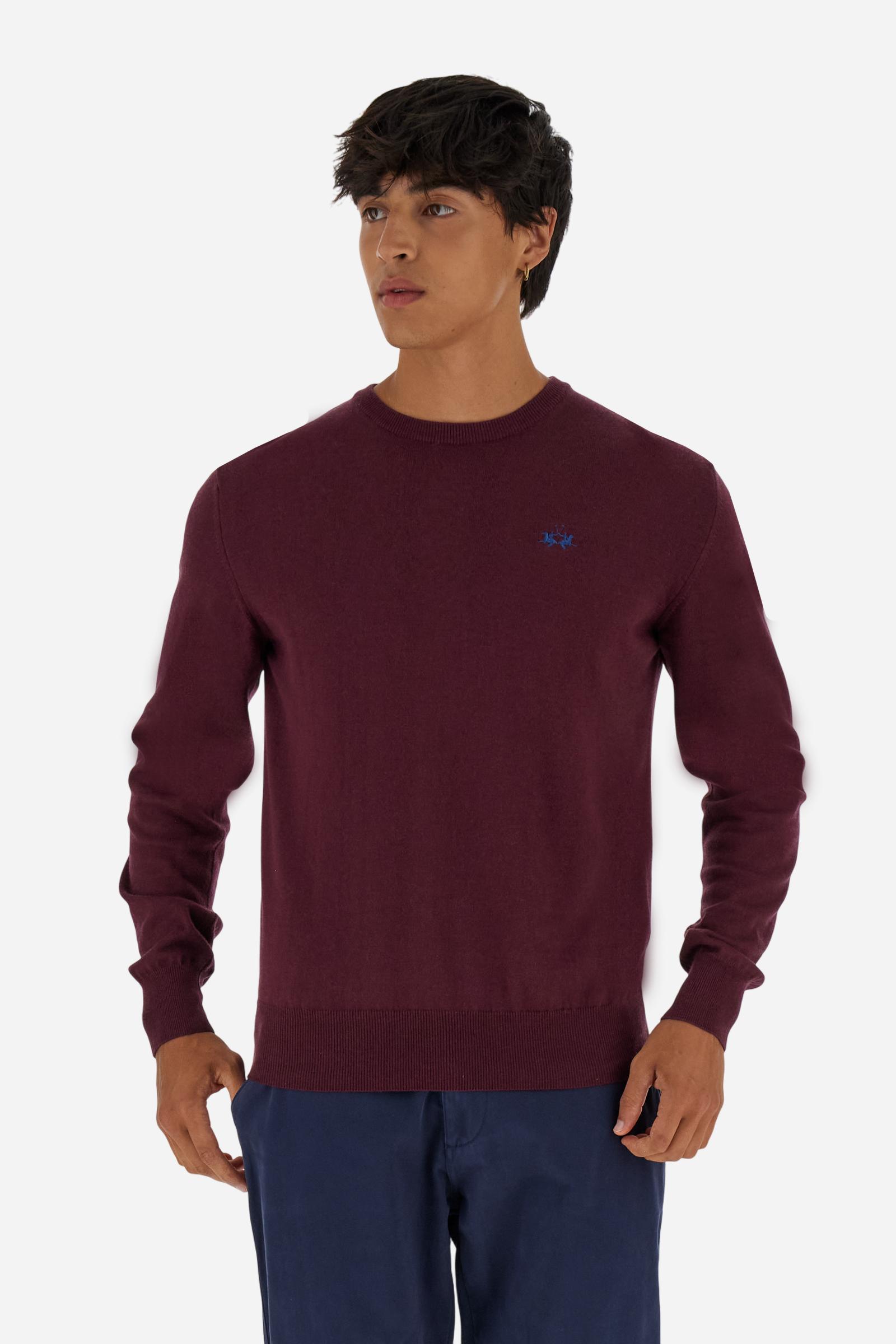 Pull homme col rond en mélange de laine - Blaze