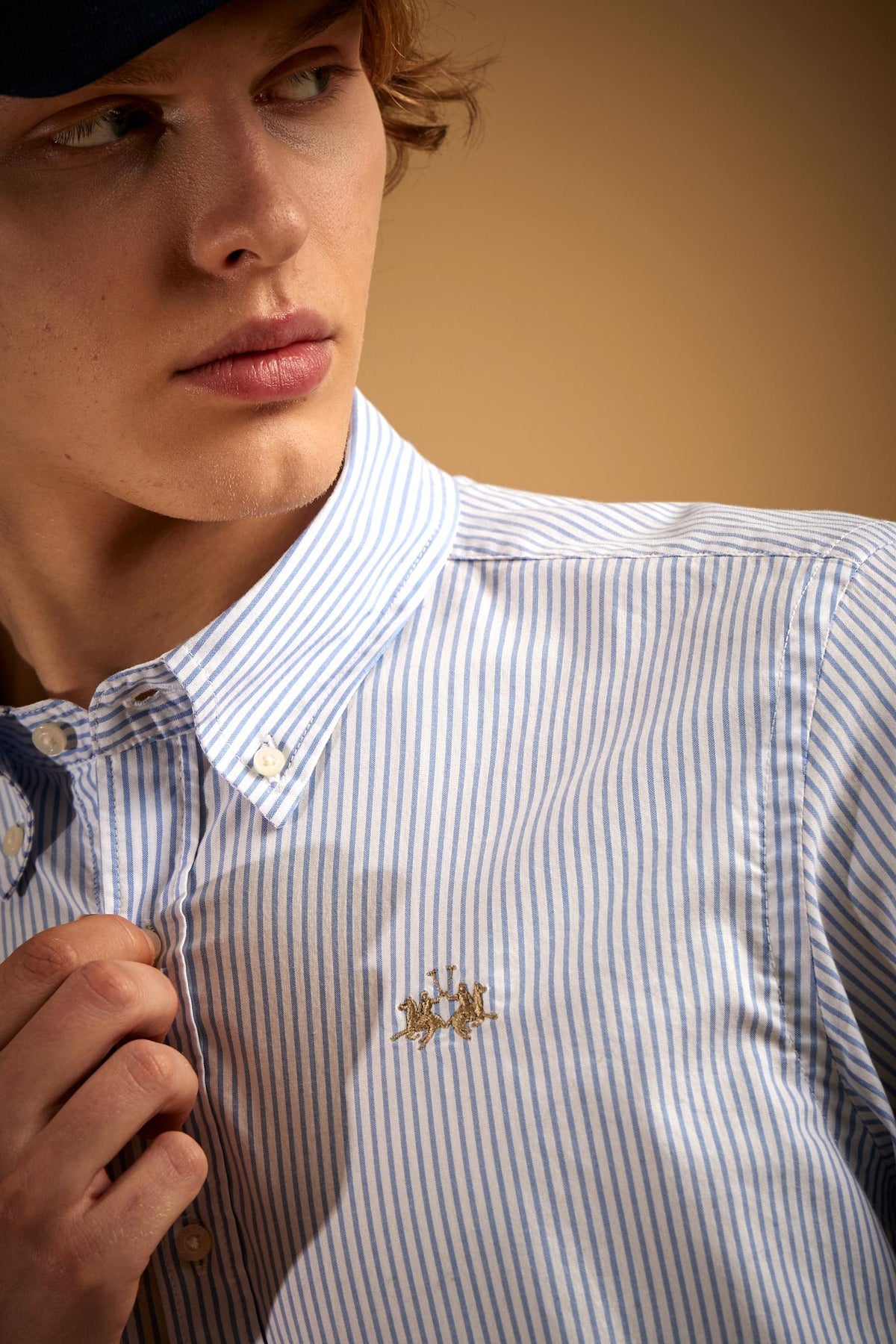 Camisa de hombre en algodón oxford a rayas - Rodolfo