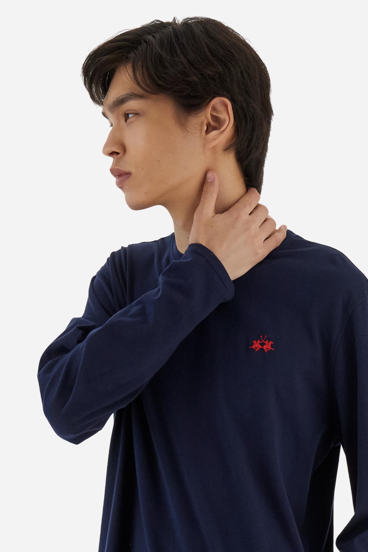 Men’s crew‑neck T‑shirt in cotton jersey basic - Benjy