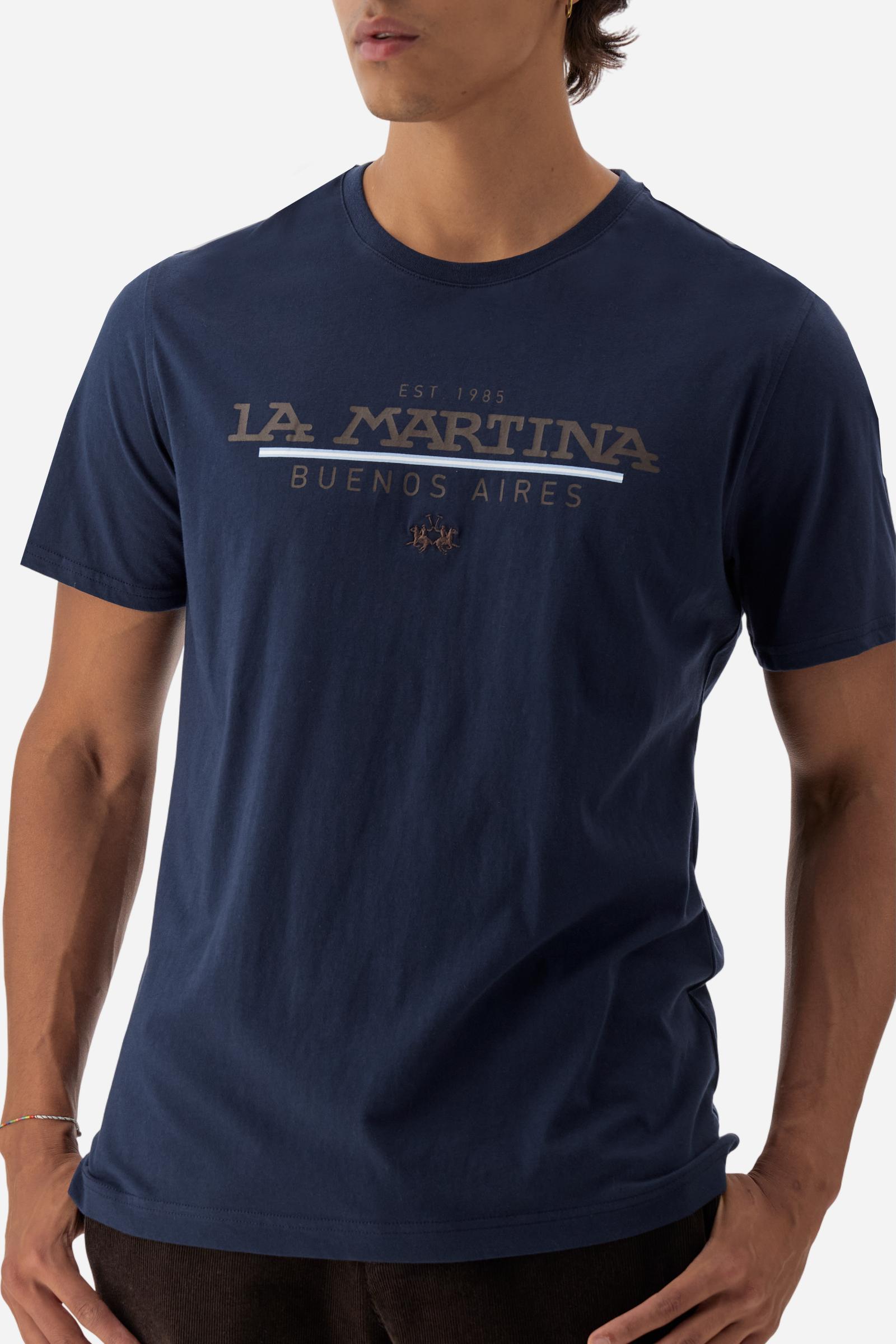 T-shirt homme en jersey coton La Martina EST 1985 - Benedicto