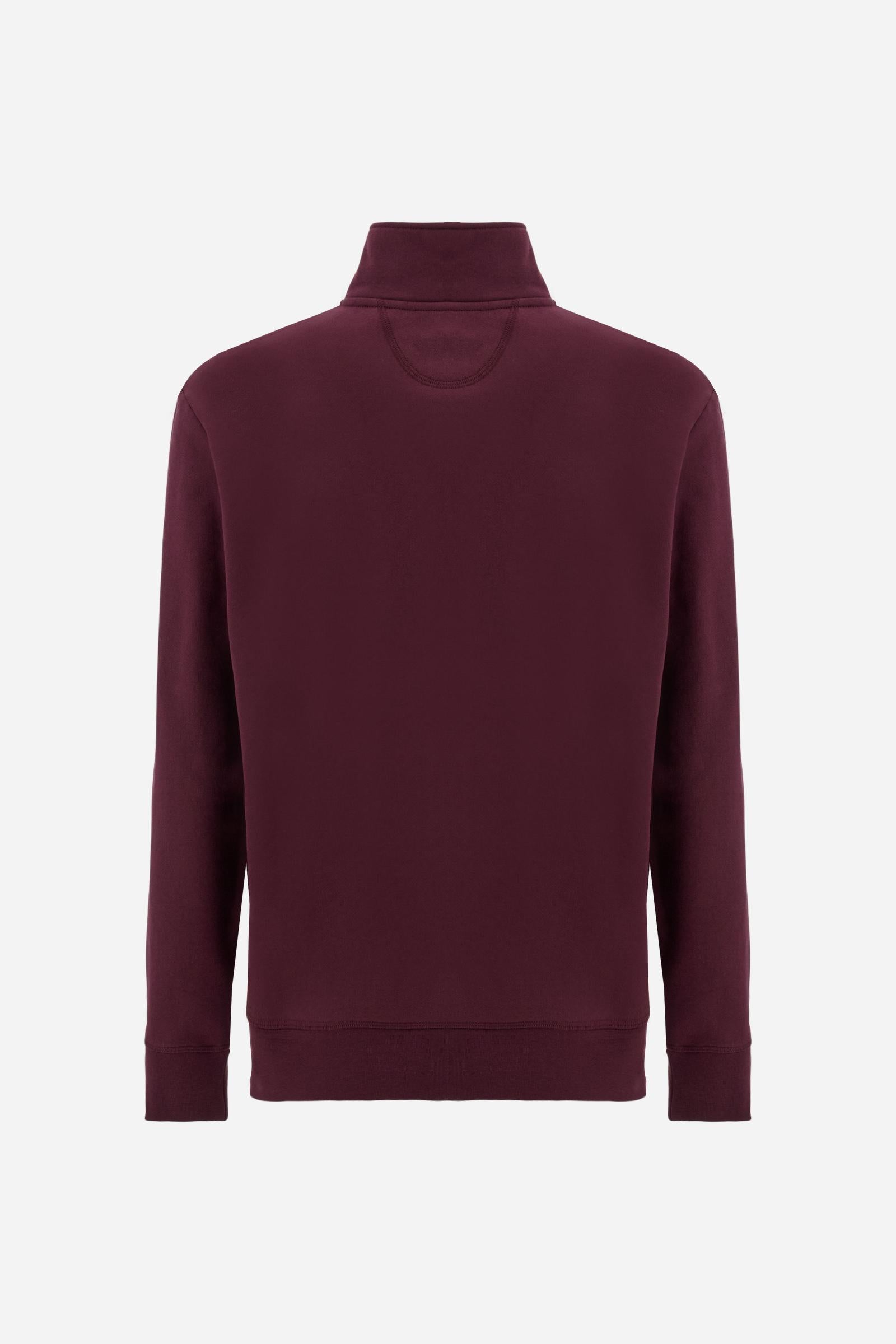 Men's half-zip sweatshirt in brushed cotton Cortina - Dominic