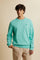 Men’s long-sleeve sweatshirt in soft cotton French Terry. Crew-neck, ribbed cuffs, regular fit, and V-detail under neckline. Timeless essential with logo. - Opal                                                                                                                                                                                                                                                                                                                                                               