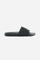 Men’s water-repellent PU slides with embossed logo and anti-slip sole. Made in Italy comfort. - Black                                                                                                                                                                                                                                                                                                                                                                                                                           