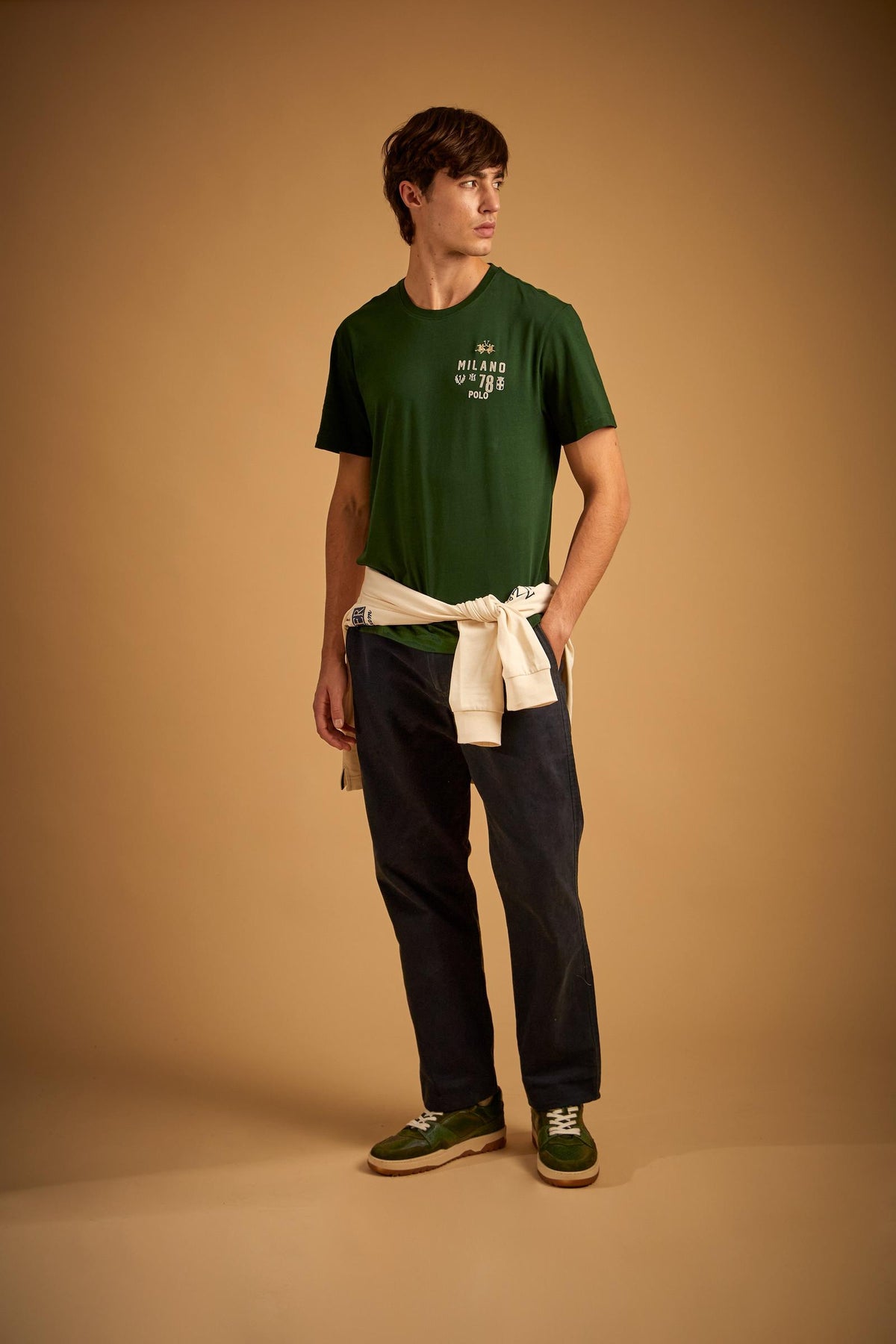 T-shirt homme à manches courtes en jersey de coton "Milano 78" - Eraldo