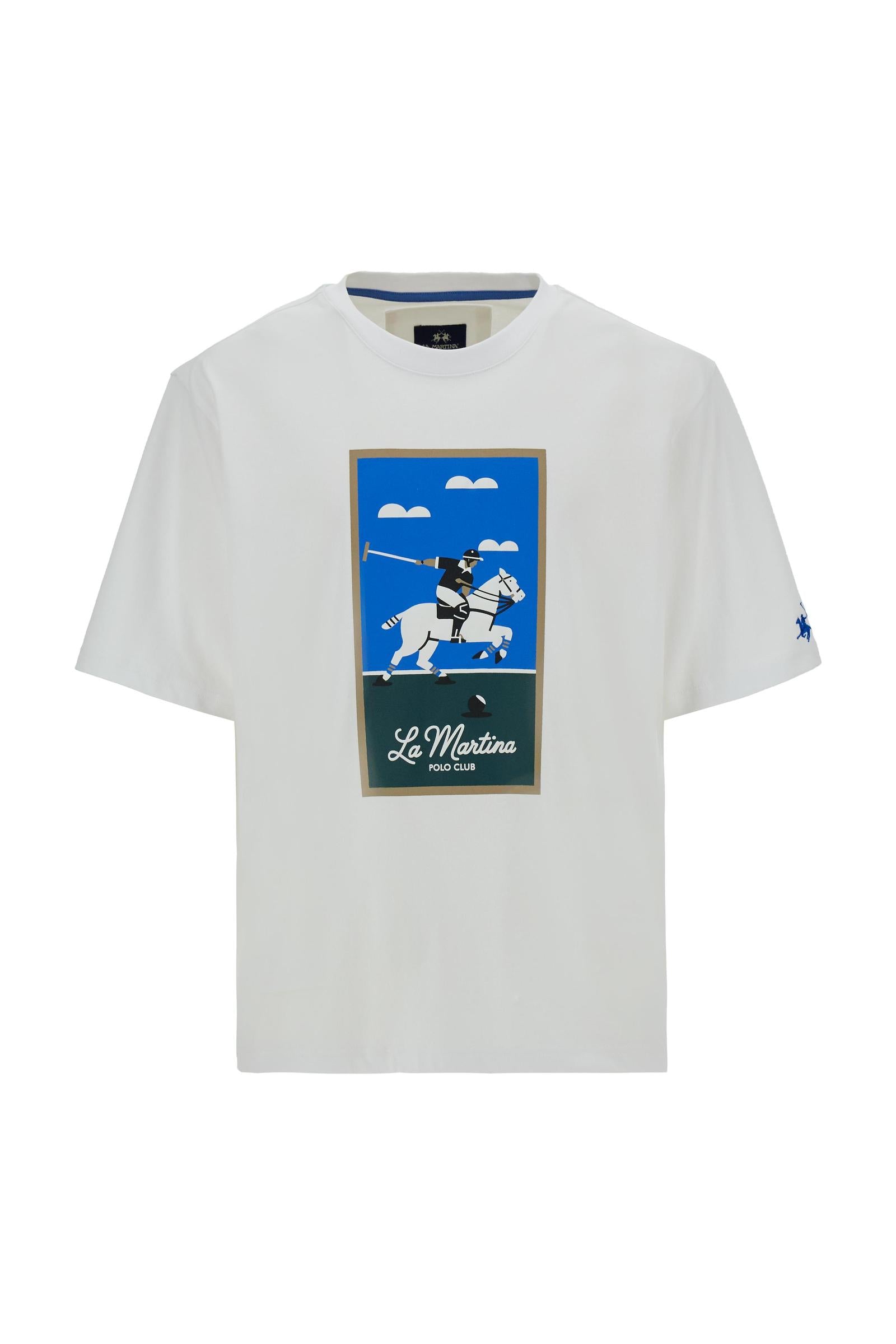 T-shirt uomo a manica corta in jersey di cotone Club Art Edition - Cristobal