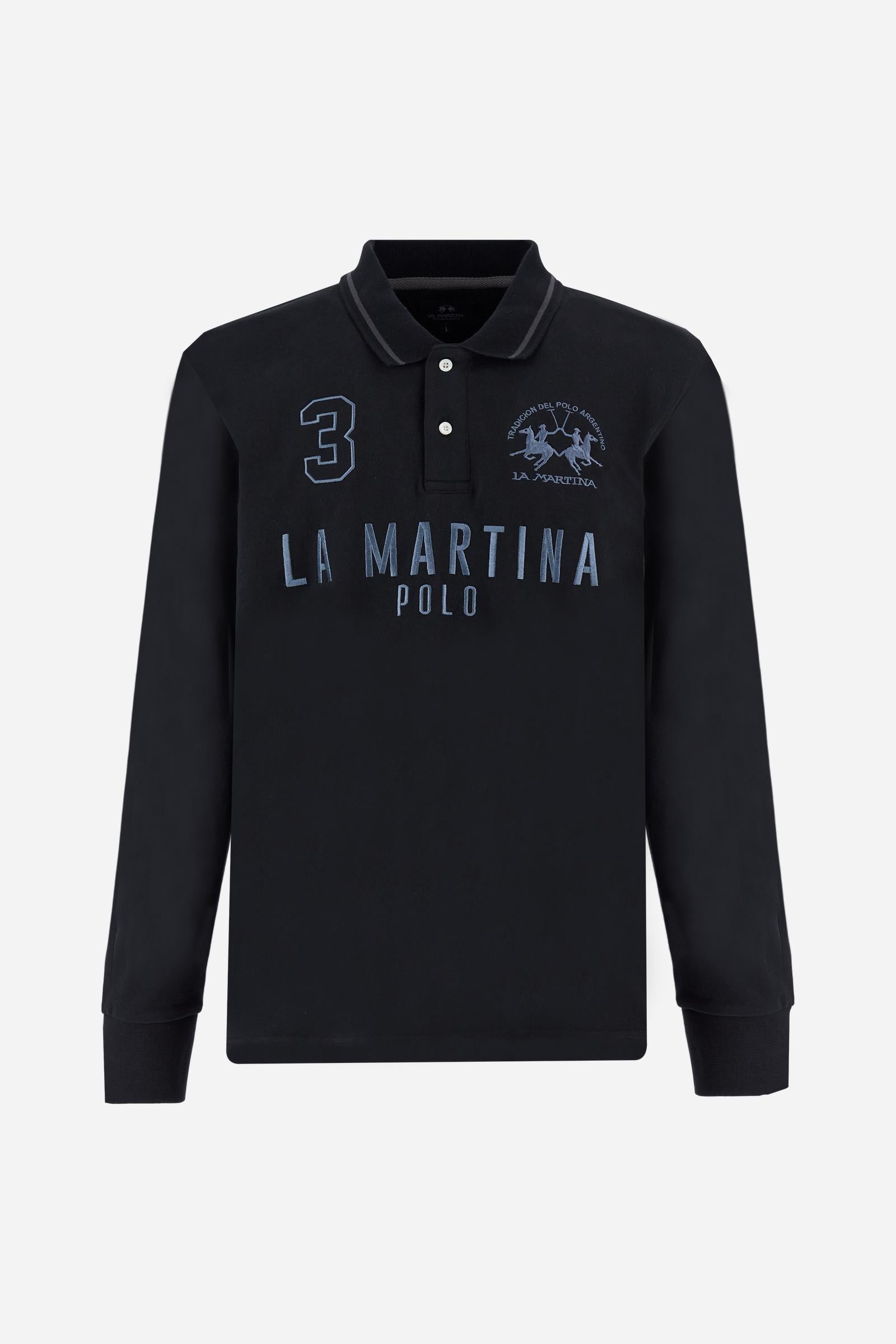 Men’s soft-touch jersey polo Iconic La Martina - Broox