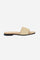 Women's sandal made of high-quality fine leather, available in a summer and total jeans texture. Enriched with an elegant golden accessory featuring the La Martina logo, it adds a touch of sophistication. The leather sole, slightly raised at the heel, offers comfort and style, while the personalised footbed guarantees an optimal fit. A perfect synthesis of versatility, style and refinement. - BEIGE