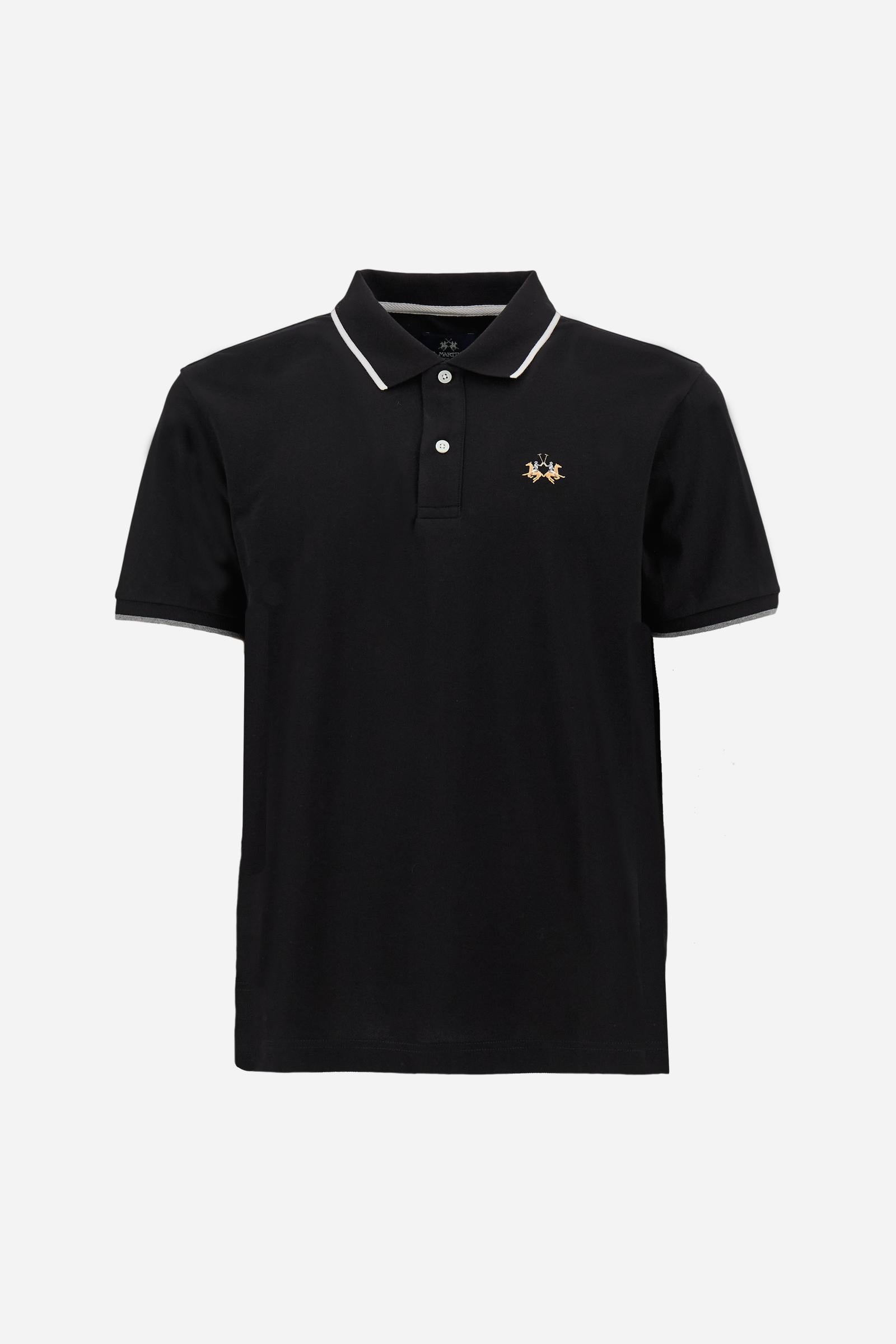 Men’s regular fit stretch piqué polo shirt Essential – Russell
