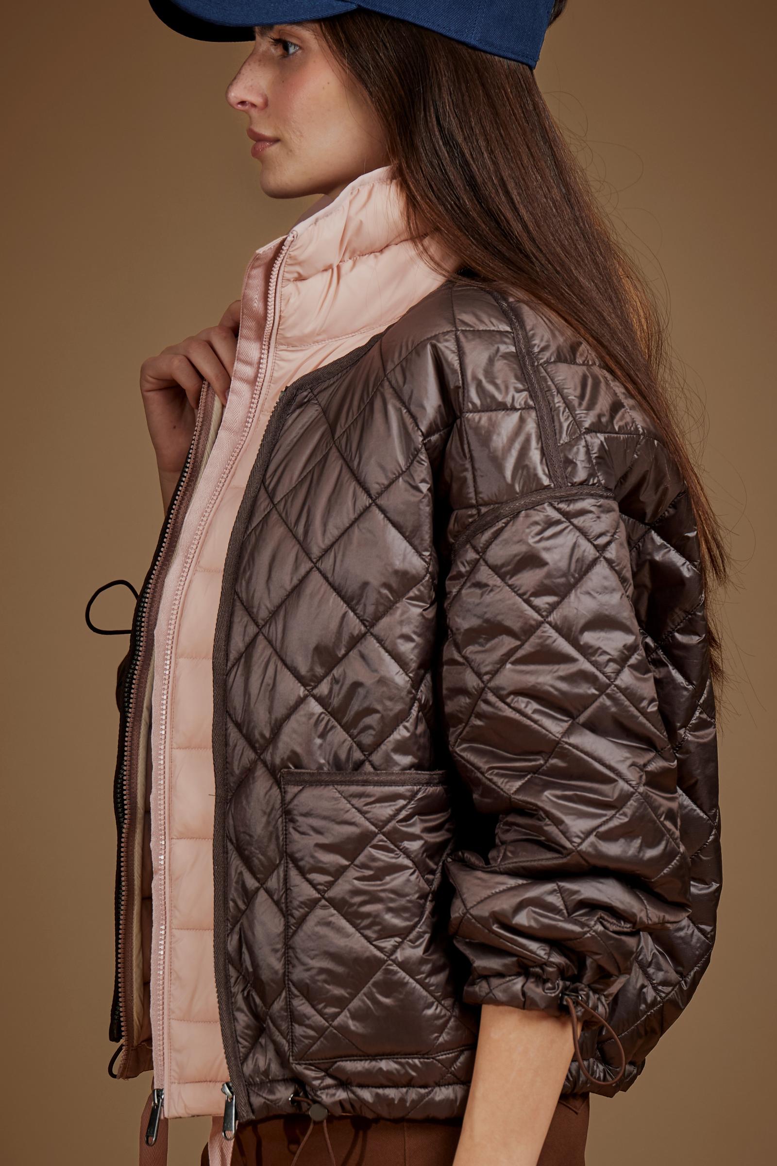 Women's iridescent quilted nylon jacket - Dominga