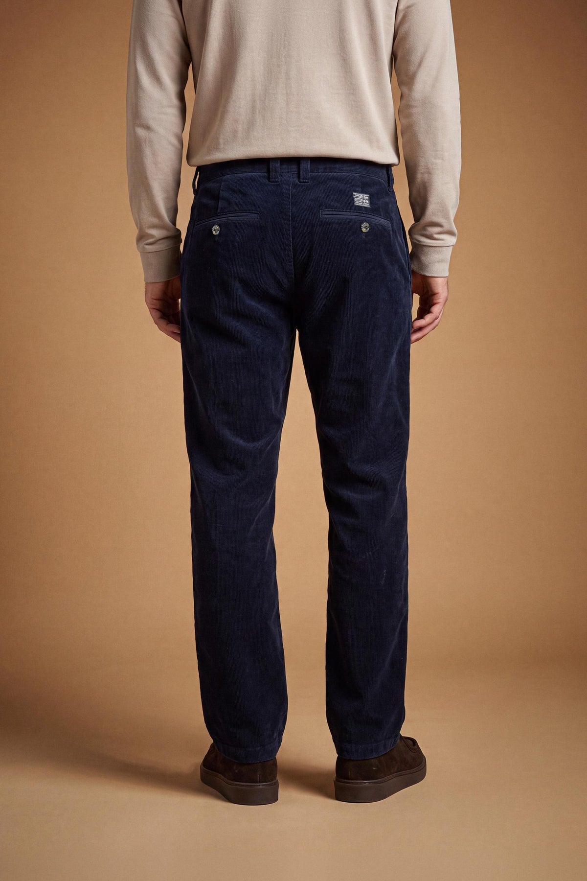 Pantalone uomo chino in velluto millerighe di cotone - Edoardo