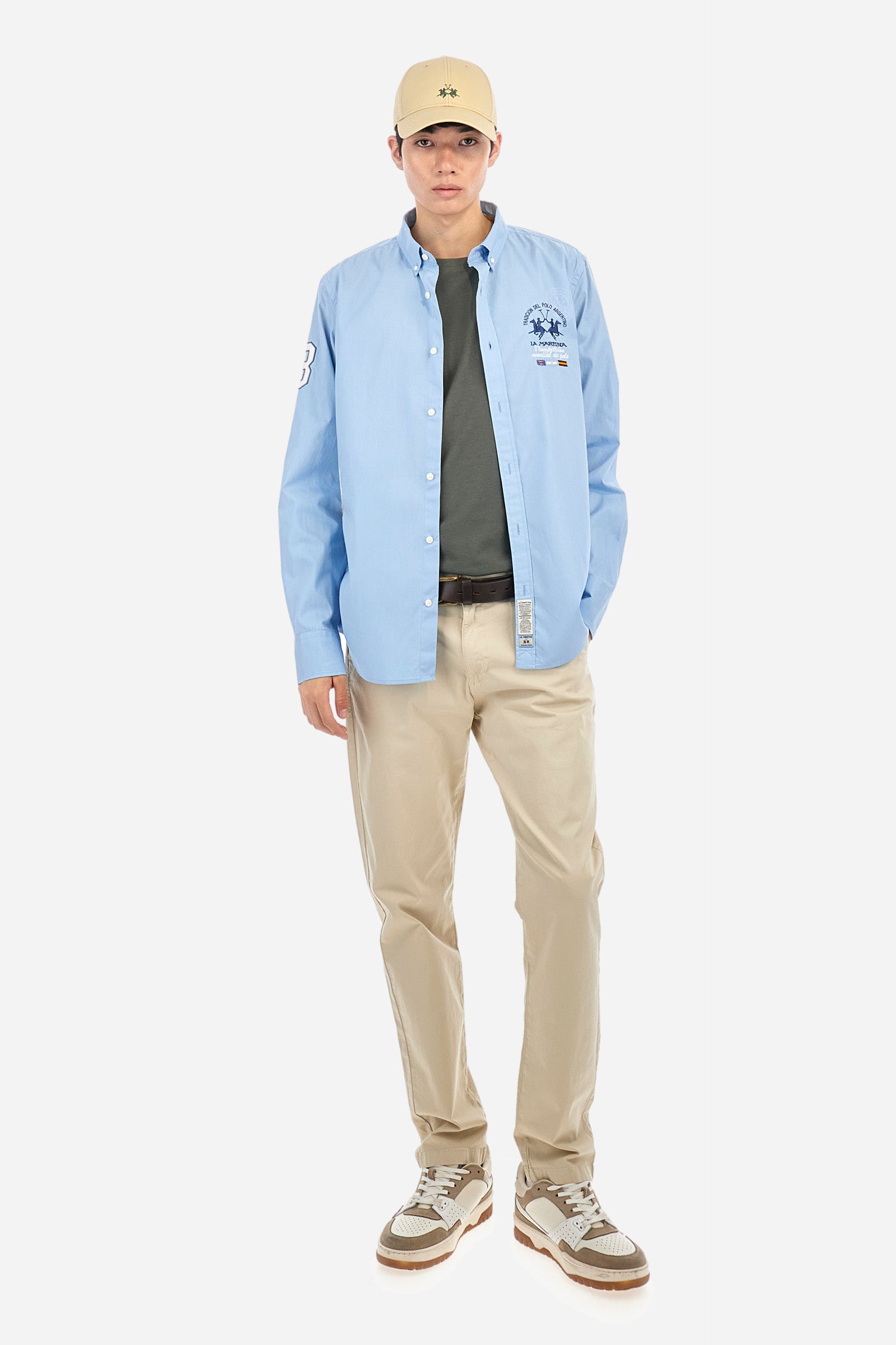 Cotton T-shirt with multicolor logo - Anastasios