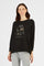 Women’s sweatshirt with long sleeves in soft cotton blend, crew neck. In solid color, it has La Martina logo and writing embroidered in rhinestones on the front. Soft and enveloping, it is a basic timeless line Jet Set to have in the wardrobe that combines practicality and comfort without sacrificing style. It adapts well to any type of feminine silhouette thanks to the soft lines. The model is 174 cm tall and wears a size S. - Black