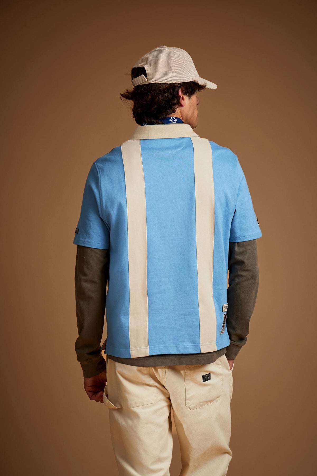 Polo de hombre manga corta en jersey pesado de algodón Argentina - Daniele