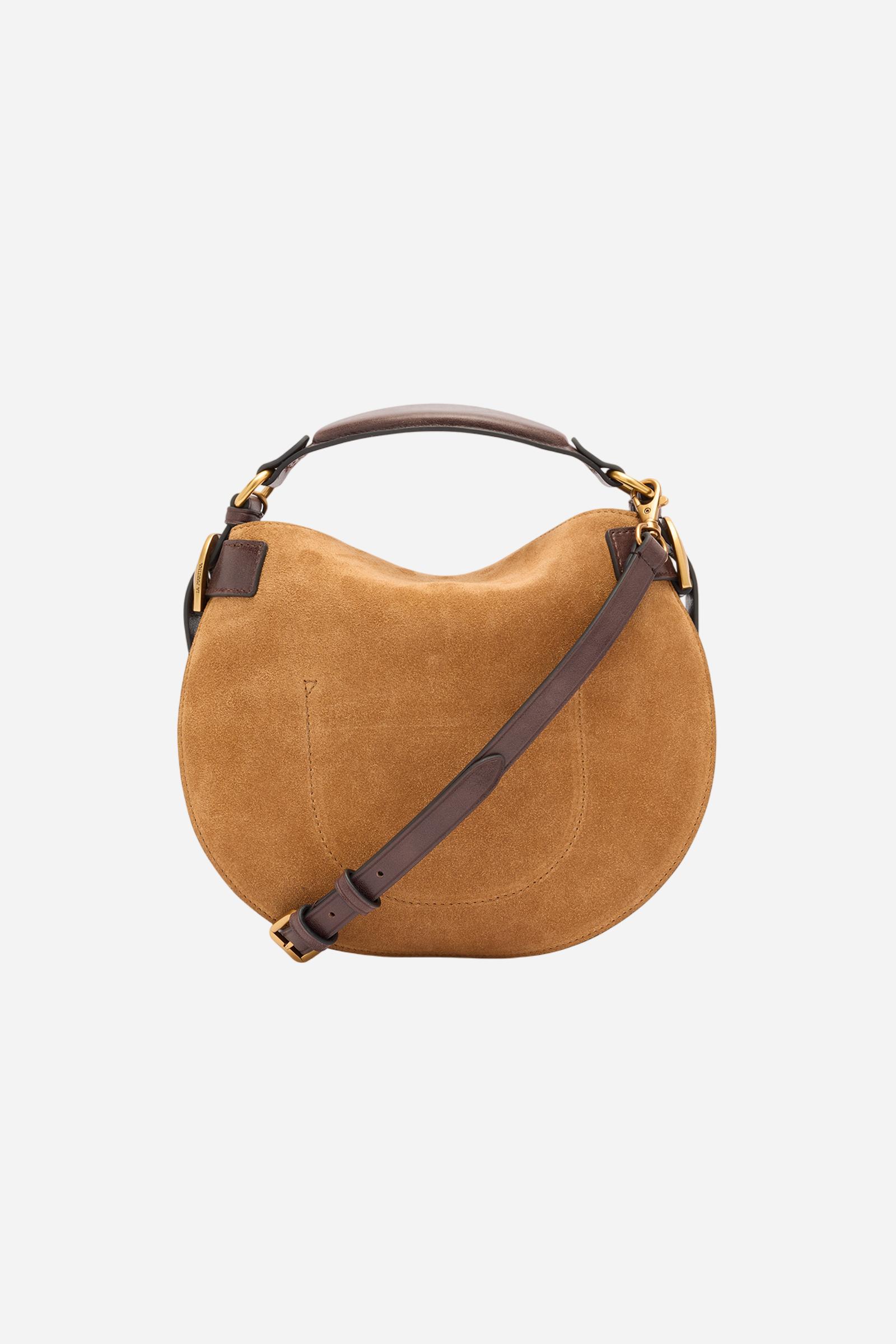Suede crescent bag – Luna Small