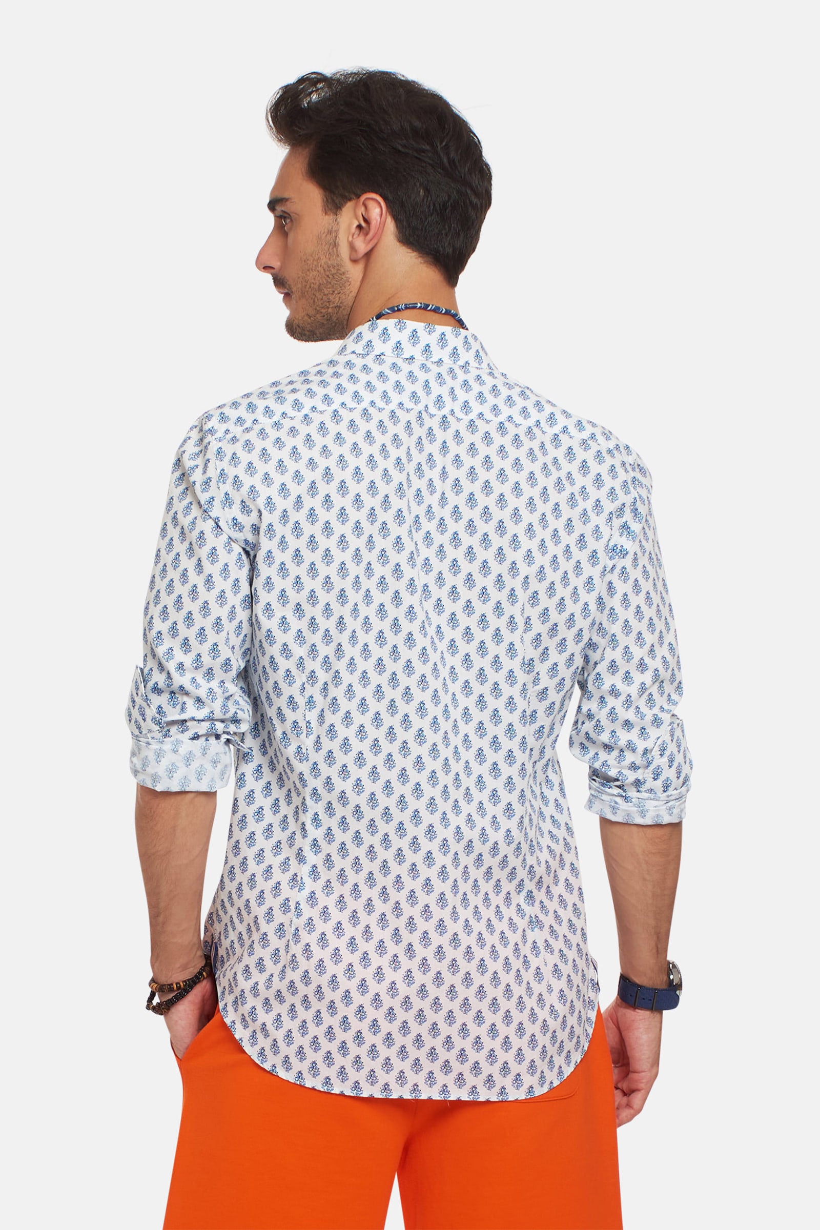 Slim-fit poplin shirt