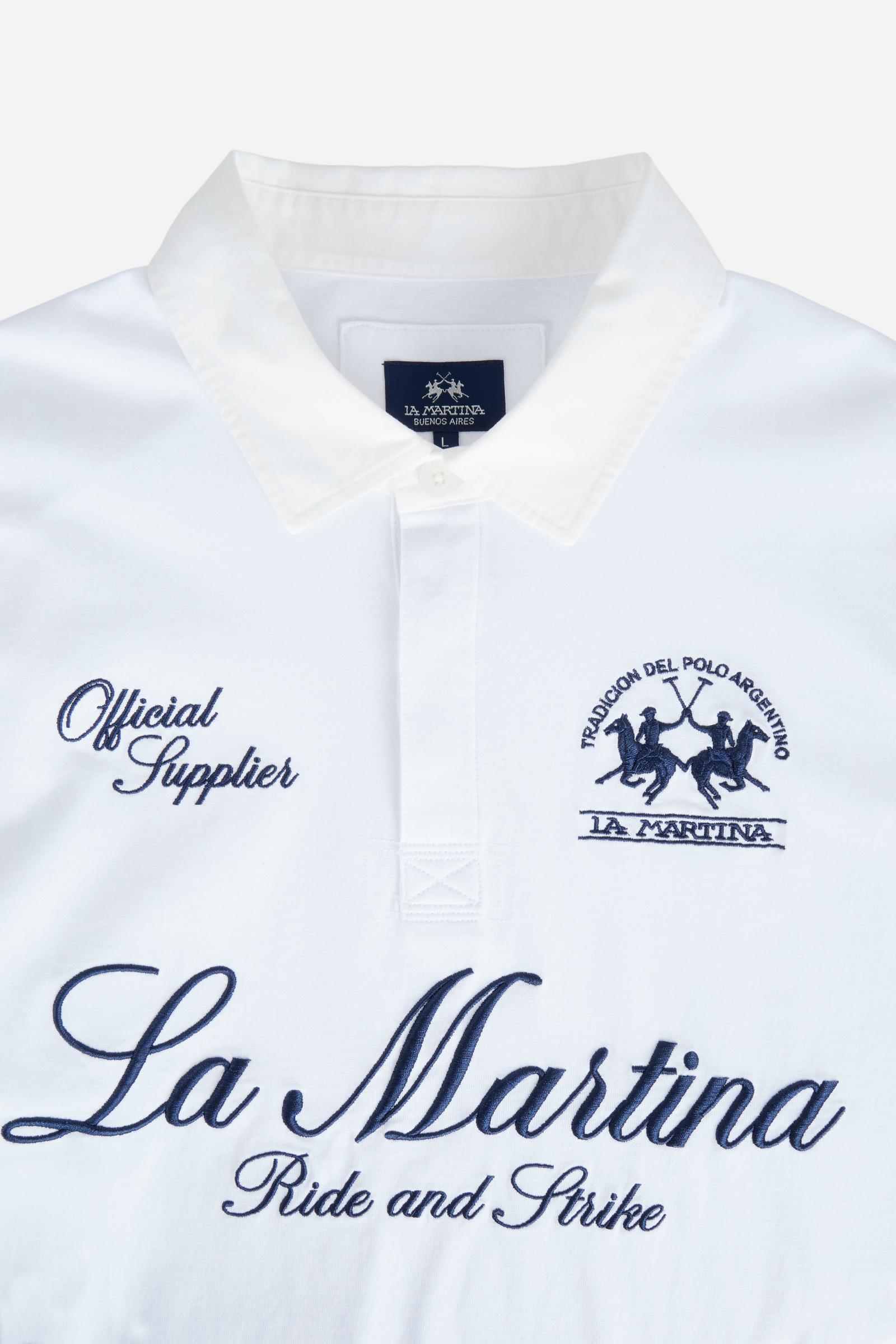 Polo manica corta in jersey di cotone – Limited Edition “Ride and Strike”