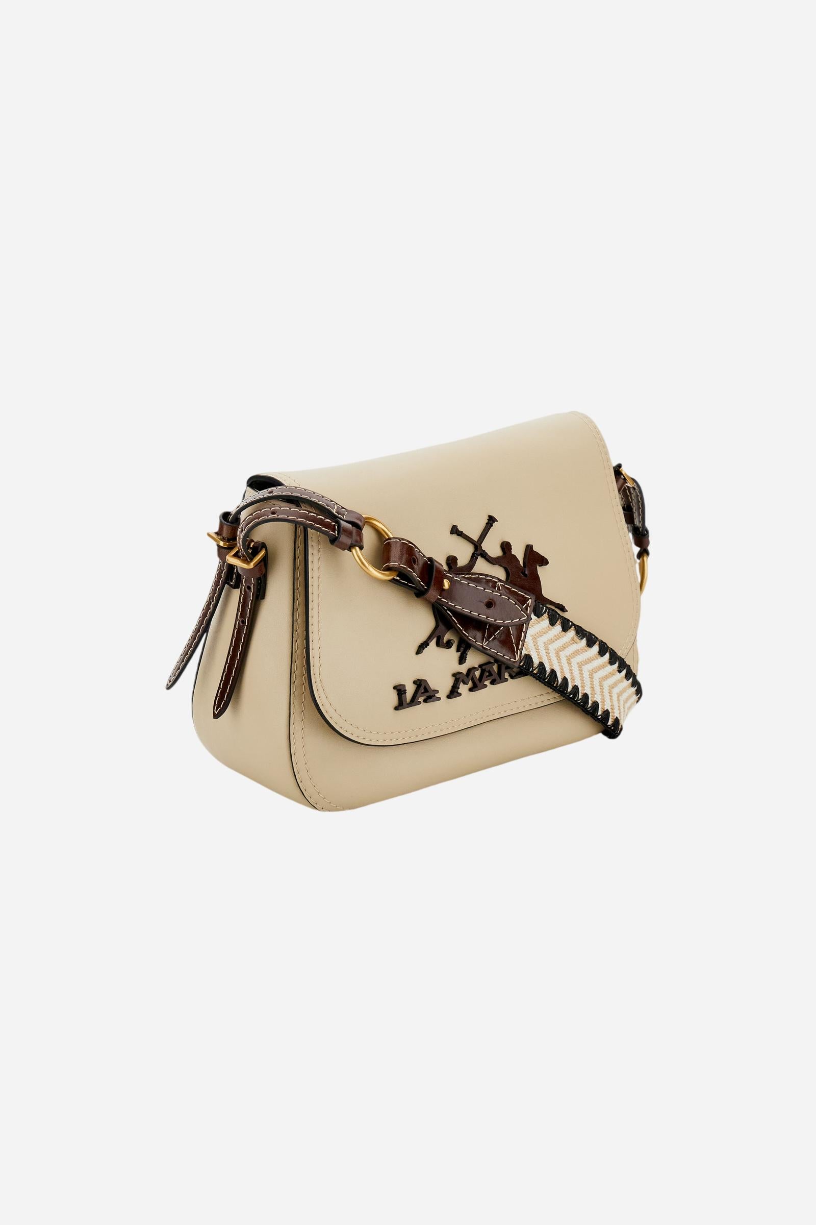Women's ethnic crossbody bag with maxi logo - Crossbody Argentine Soul