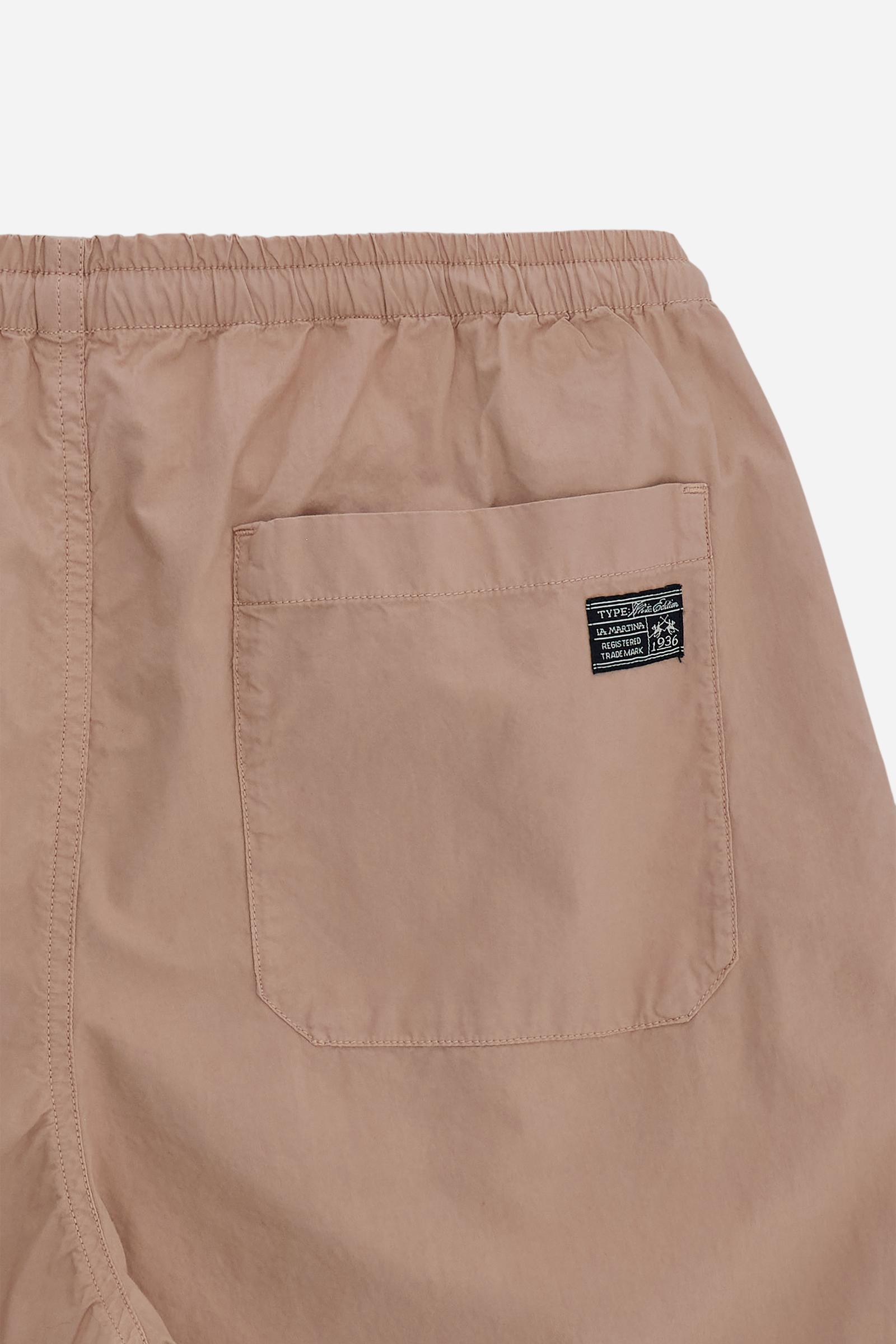 Men’s garment-dyed poplin Bermuda shorts - Cesar