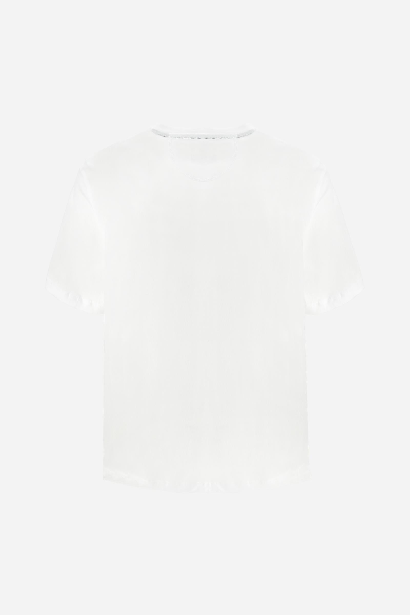 Men’s cotton jersey T-shirt with regular fit and iconic team logo embroidered on the chest. - Optic White                                                                                                                                                                                                                                                                                                                                                                                                                       