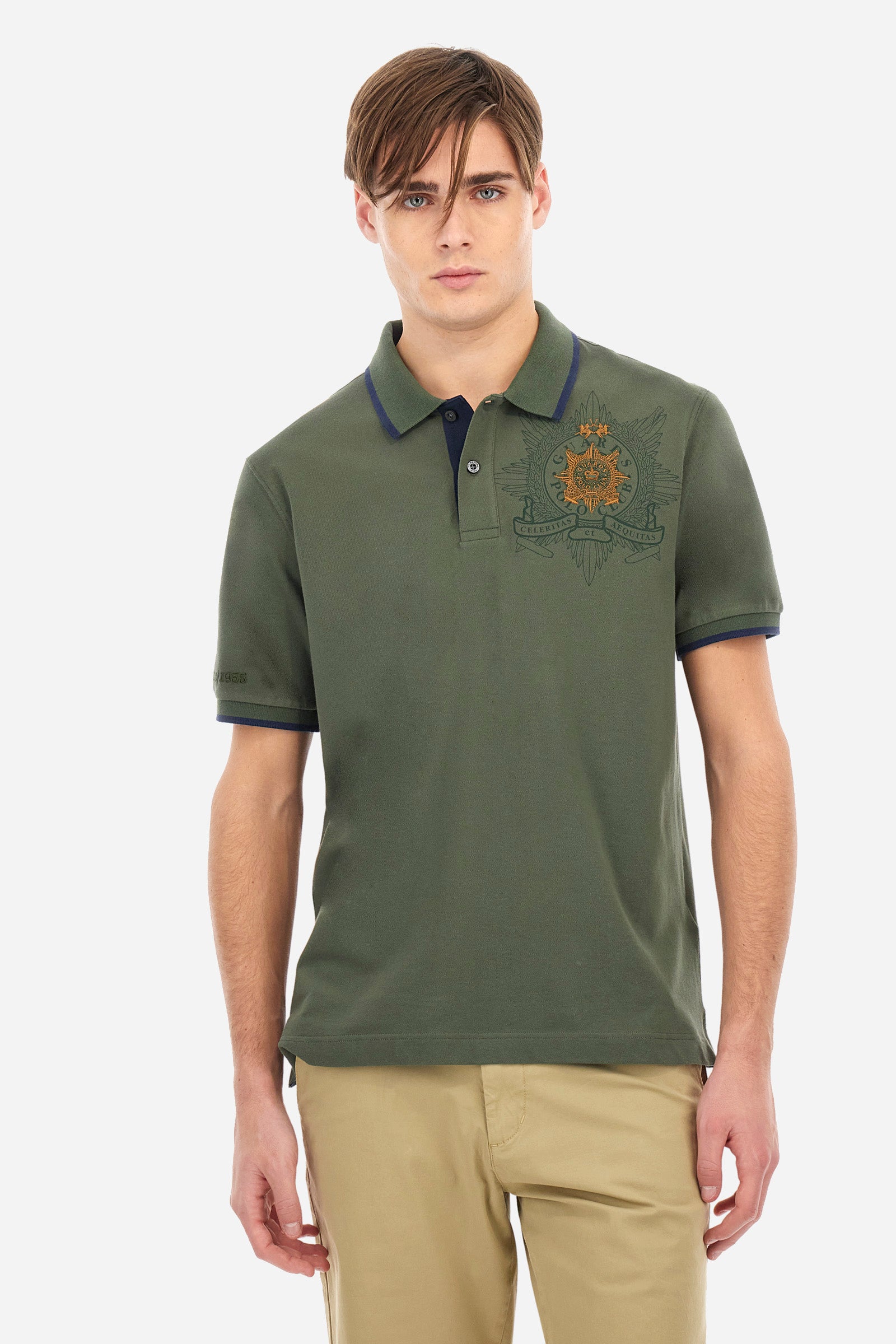 Guards polo shirt in piqué cotton in regular fit - Anfione