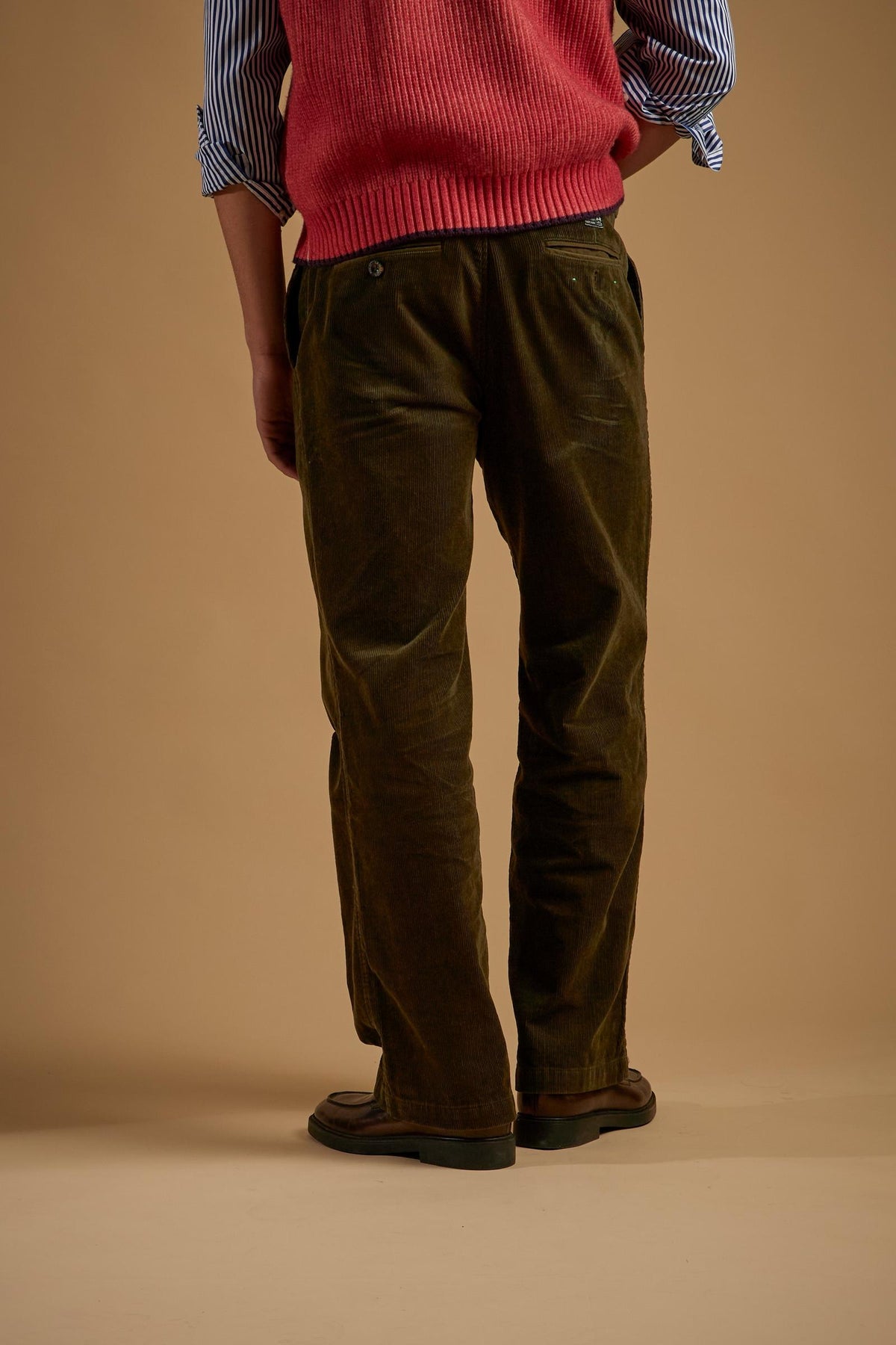 Men's chino pants in corduroy cotton - Edoardo