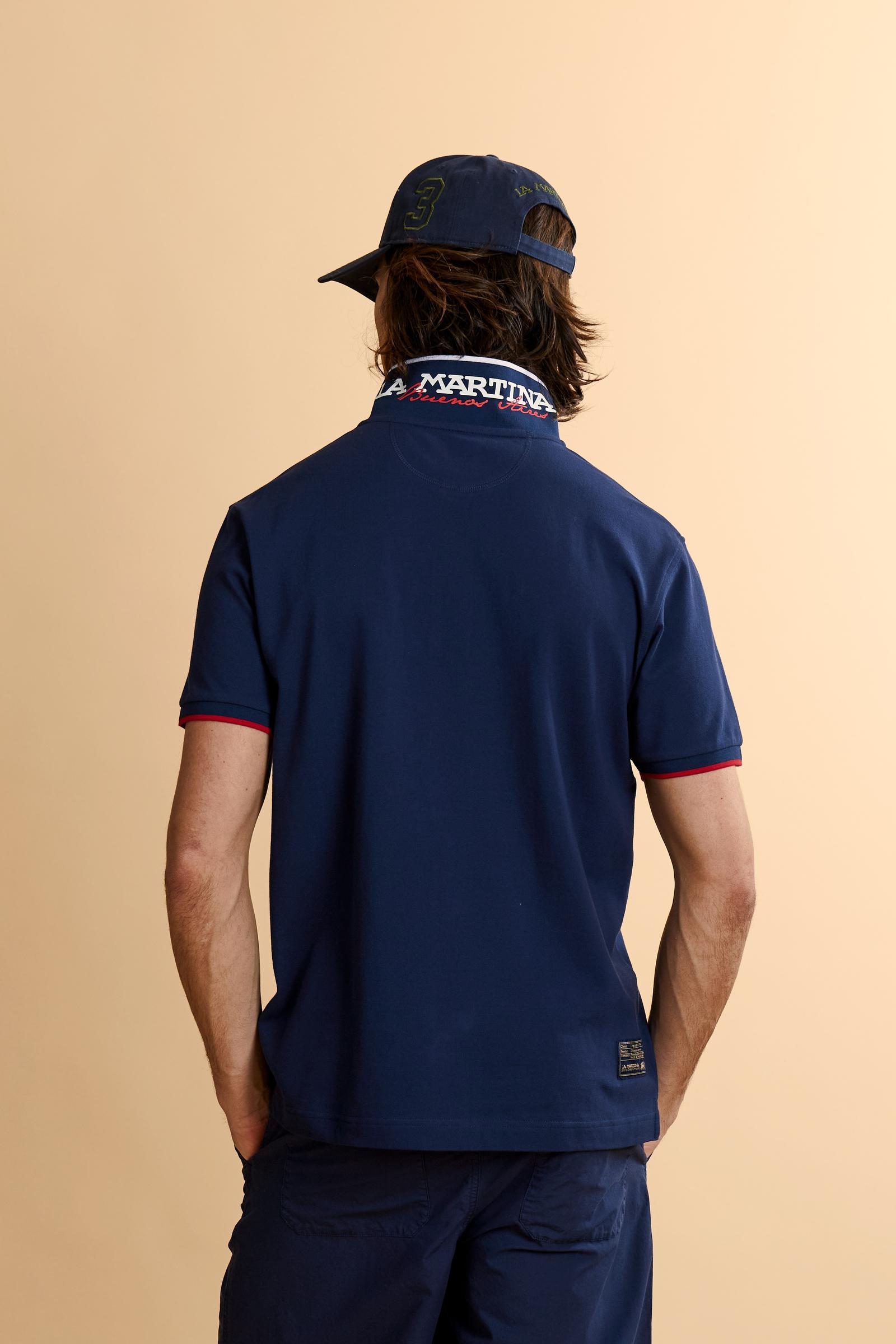 Men’s regular fit stretch piqué polo shirt Essential – Russell