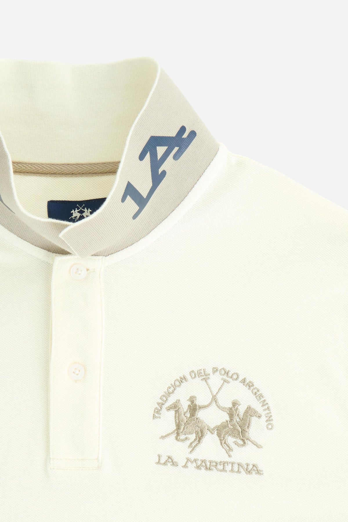 Herren Polo Langarm aus Baumwoll-Piqué Essentials. Darius