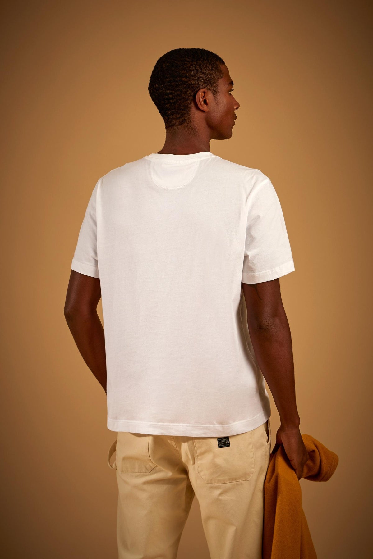 Tshirt uomo manica corta jersey di cotone con logo stampato Argentina – Elian