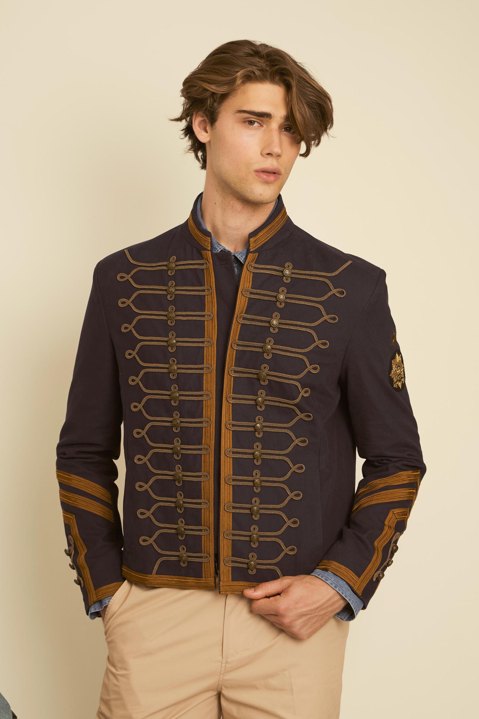 Herren Militärjacke aus Baumwoll-Canvas Guards – Carrasco